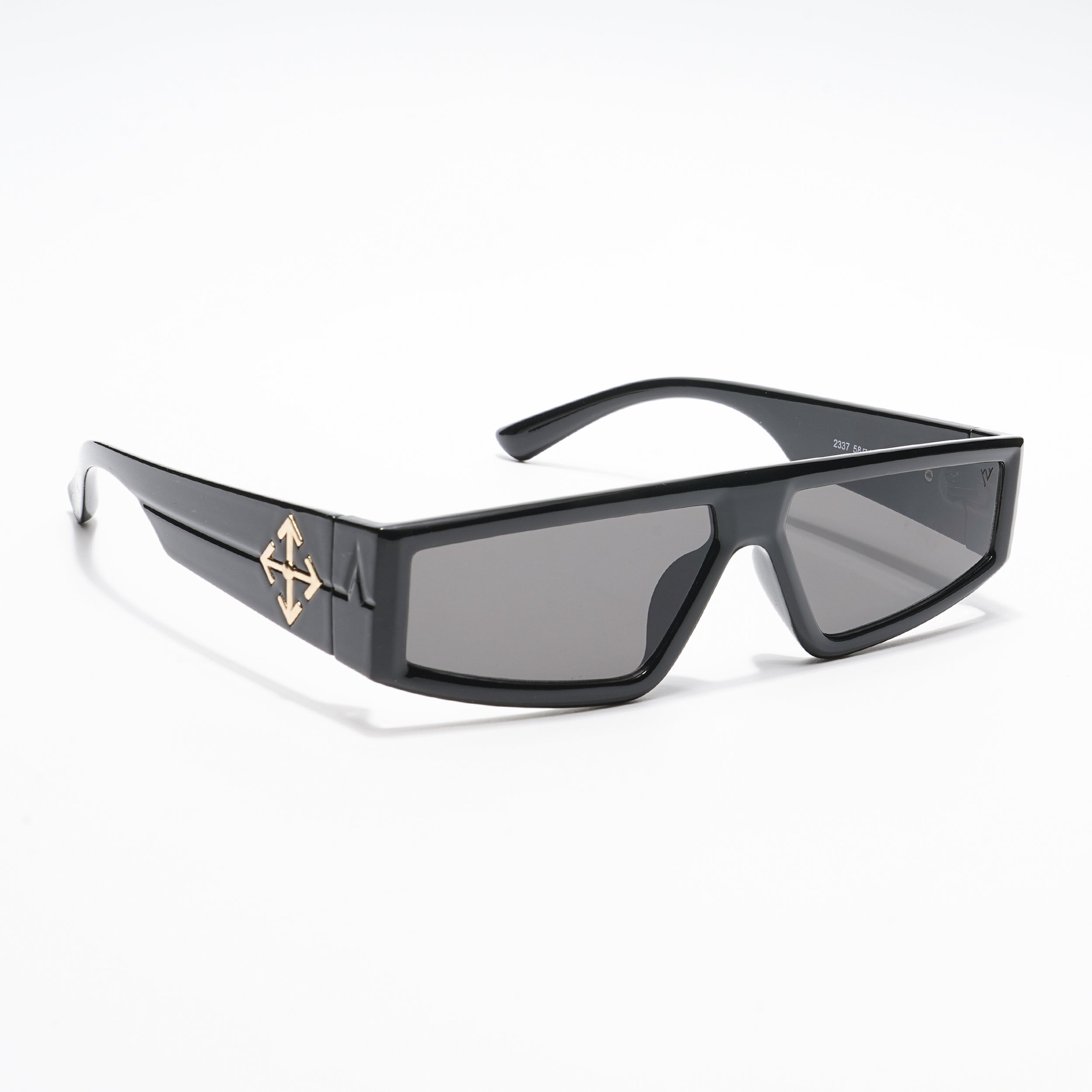 Voyage Crasher | Black Rectangle Sunglasses - MG3872
