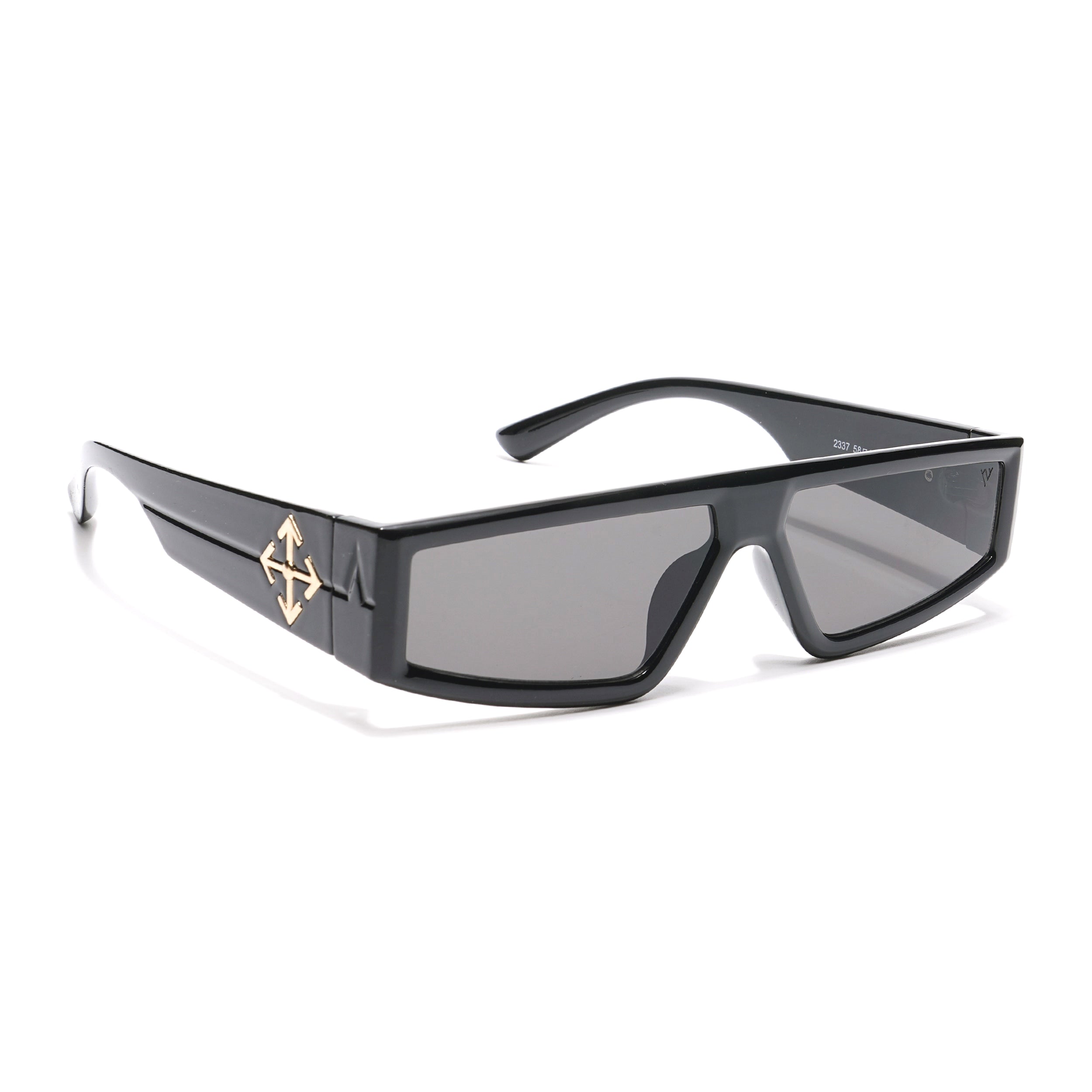 Crasher | Black Rectangle Sunglasses - MG3872