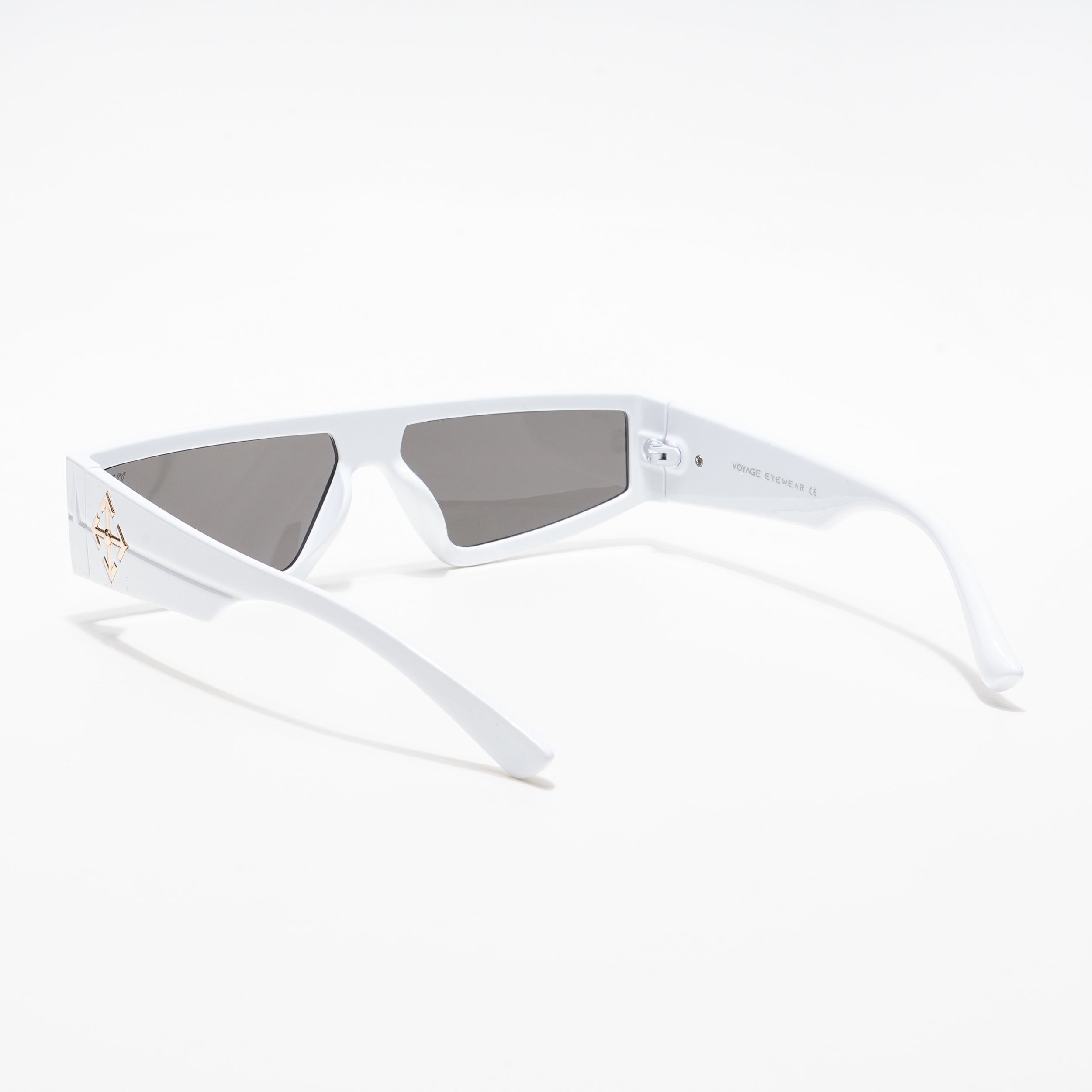 Crasher | White Rectangle Sunglasses (2337MG3873)