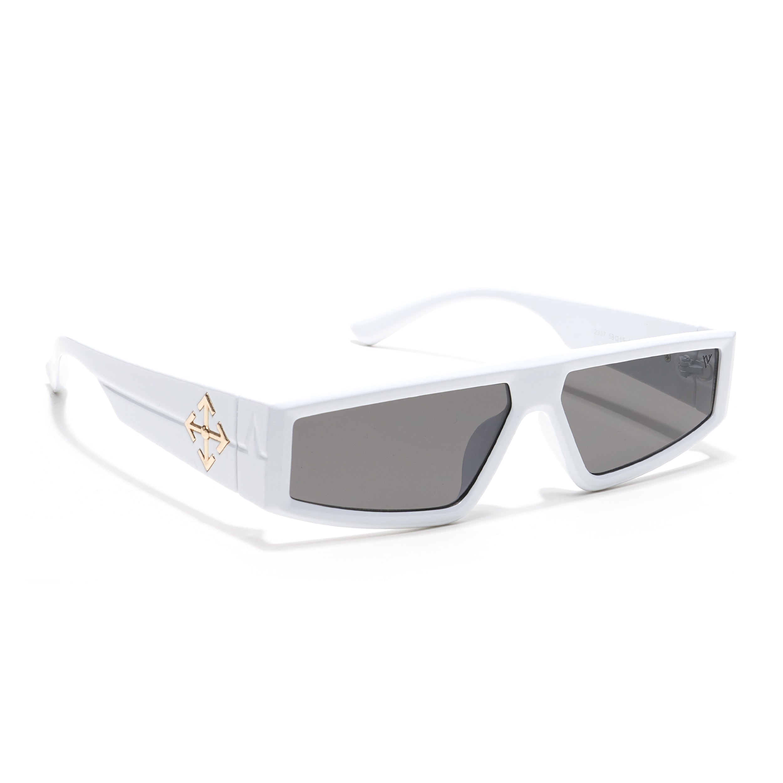 Crasher | White Rectangle Sunglasses (2337MG3873)