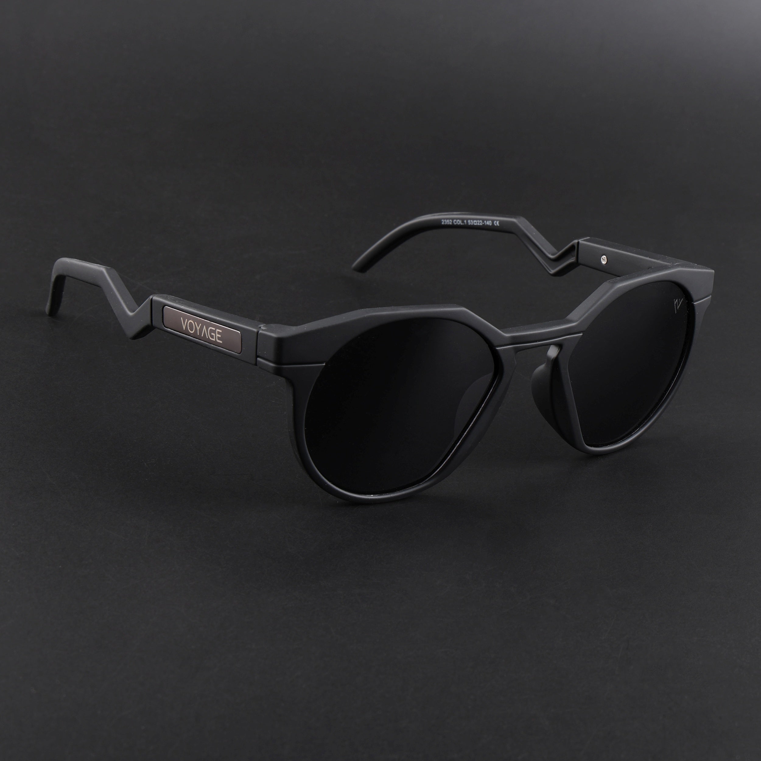 Radar | Black Polarized Sunglasses | Black Lens - PMG6563