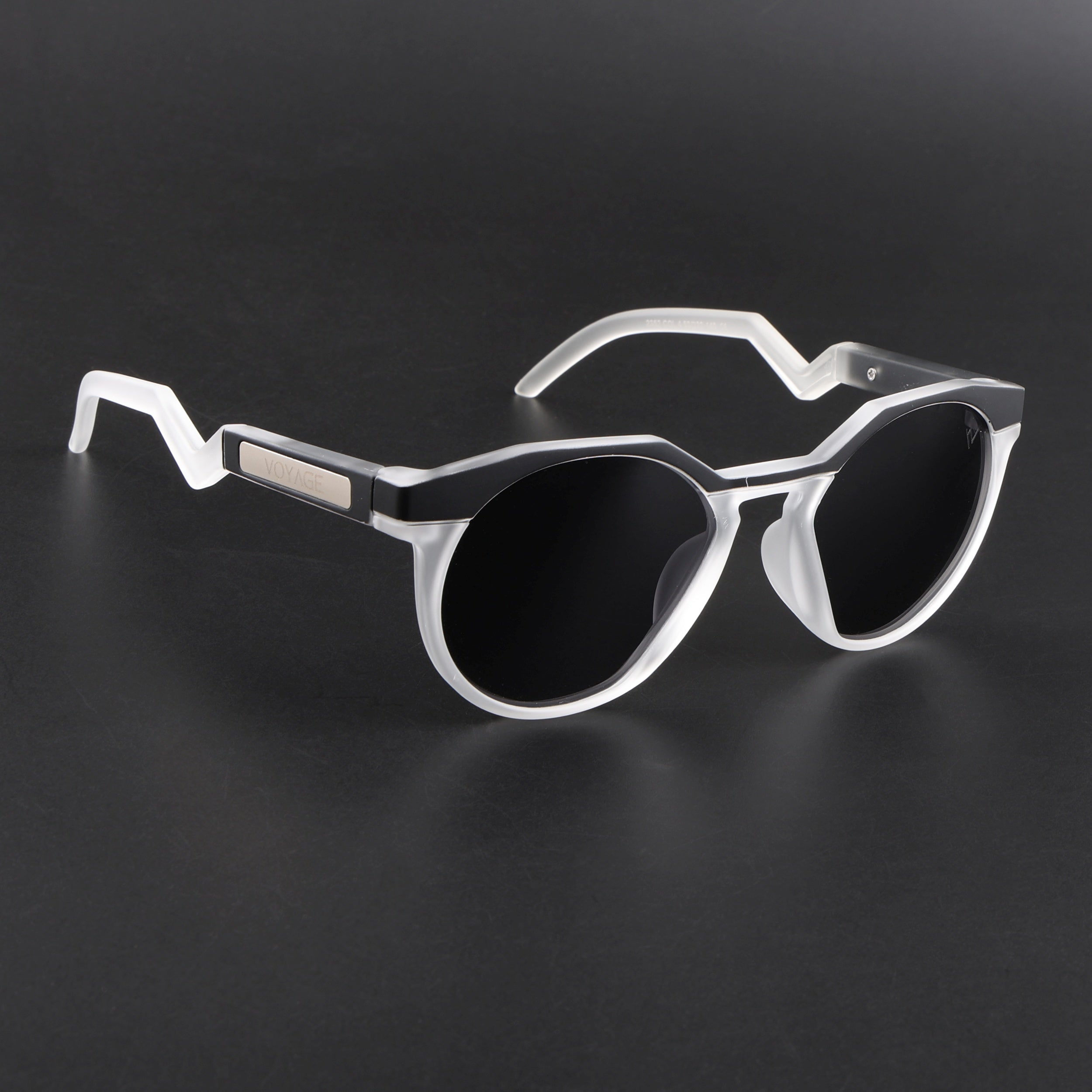 Radar | Matt Black & Transparent Polarized Sunglasses | Black Lens - PMG6564