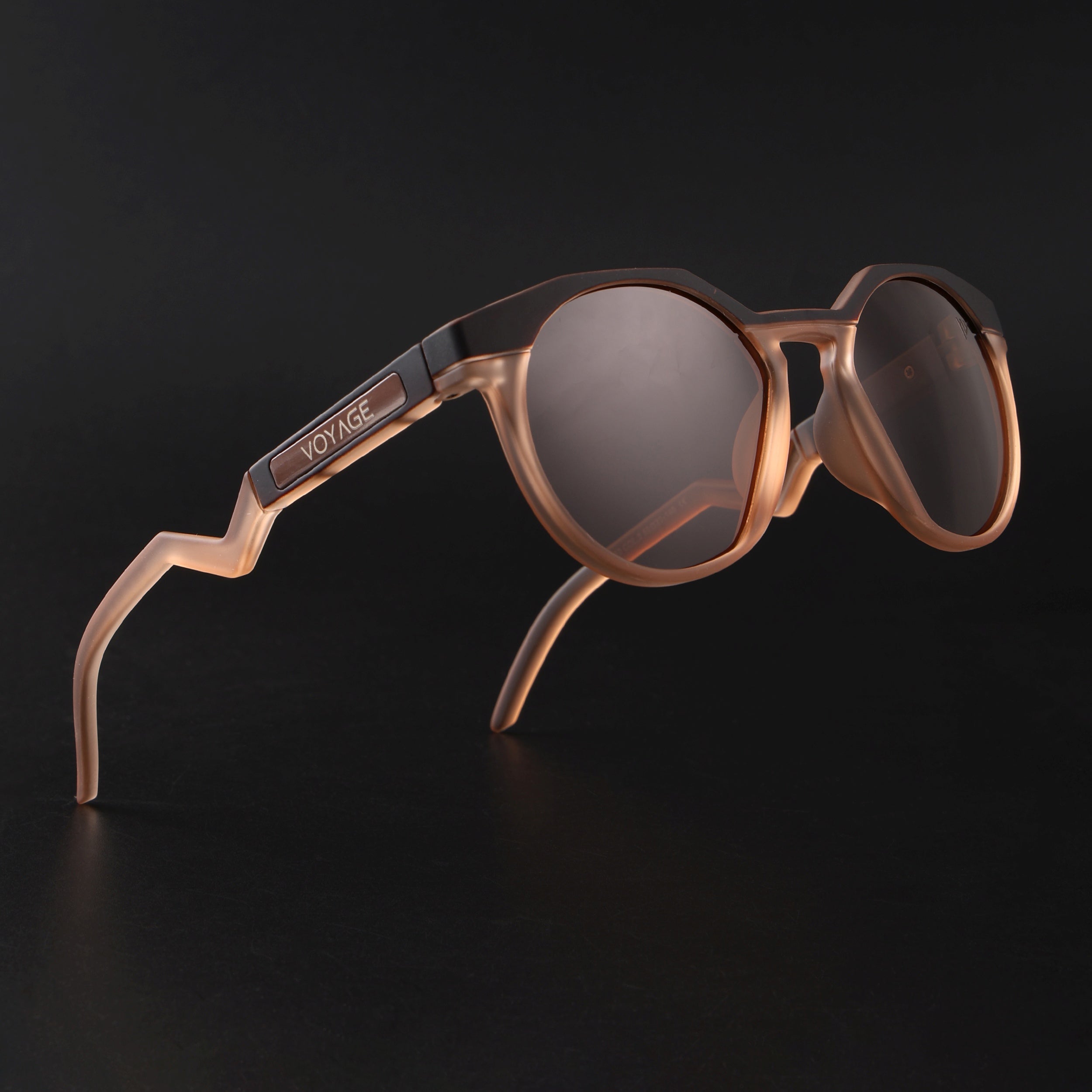 Radar | Black & Brown Polarized Sunglasses | Brown Lens - PMG6565