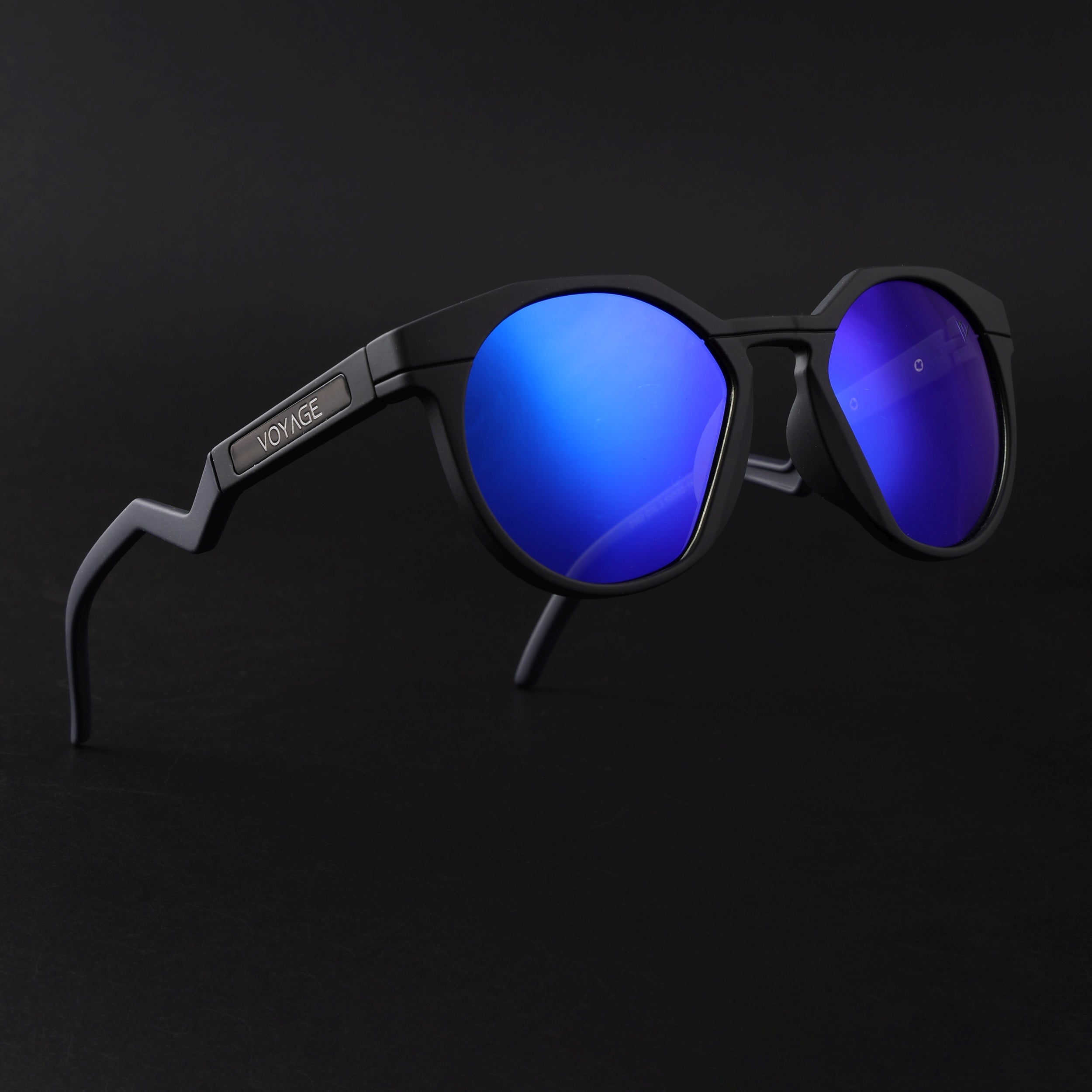 Radar | Black Polarized Sunglasses | Blue Lens - PMG6567