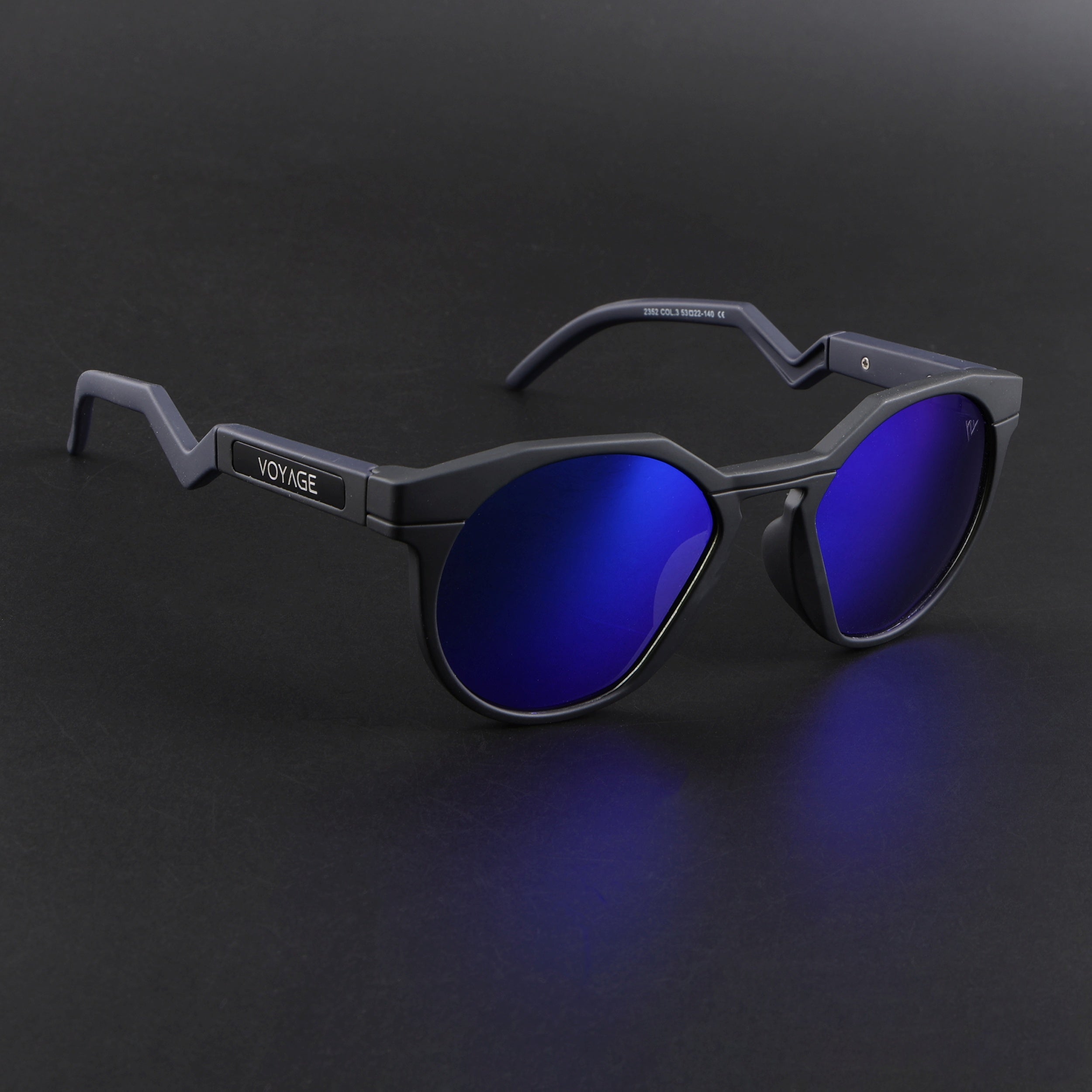 Radar | Black Polarized Sunglasses | Blue Lens - PMG6567