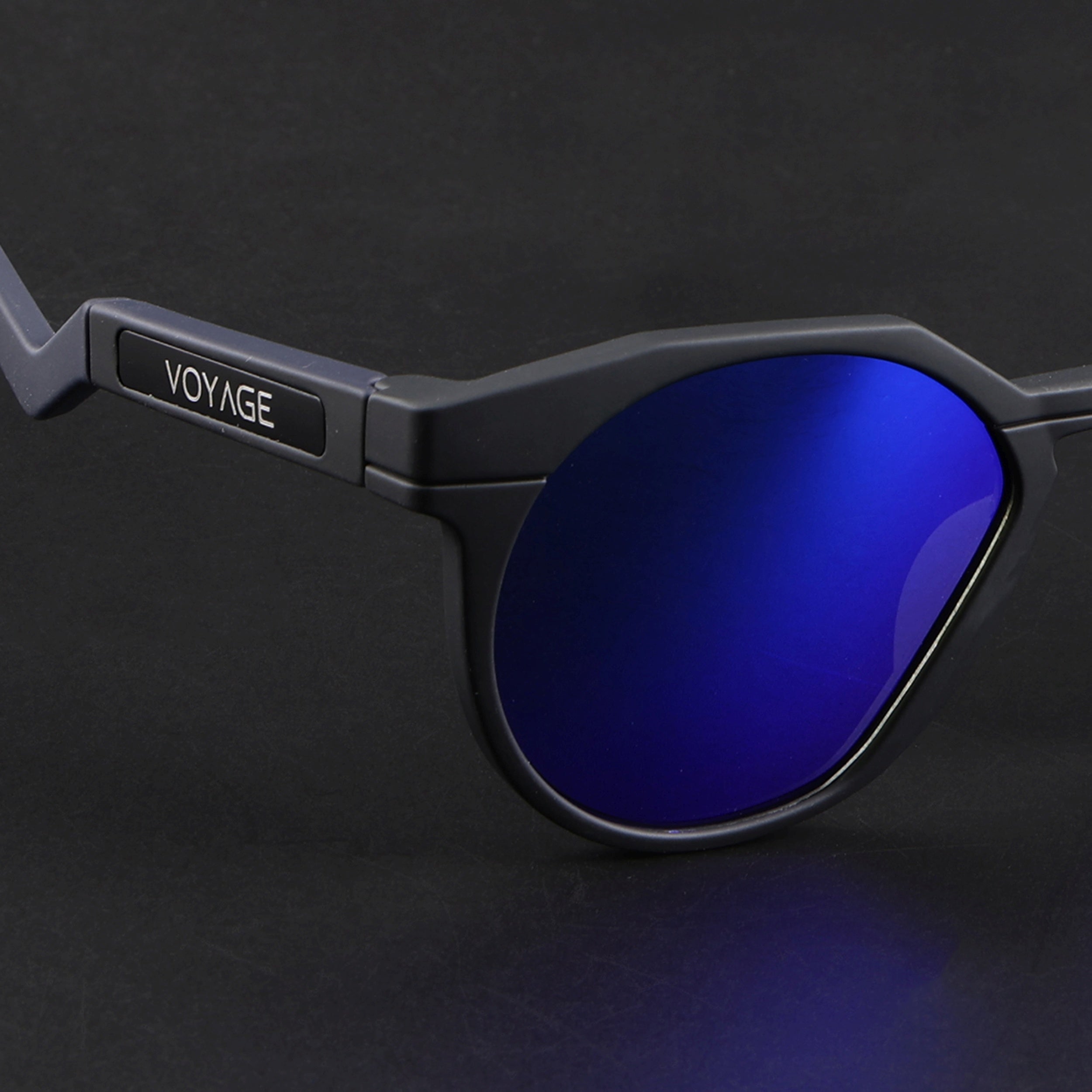 Radar | Black Polarized Sunglasses | Blue Lens - PMG6567