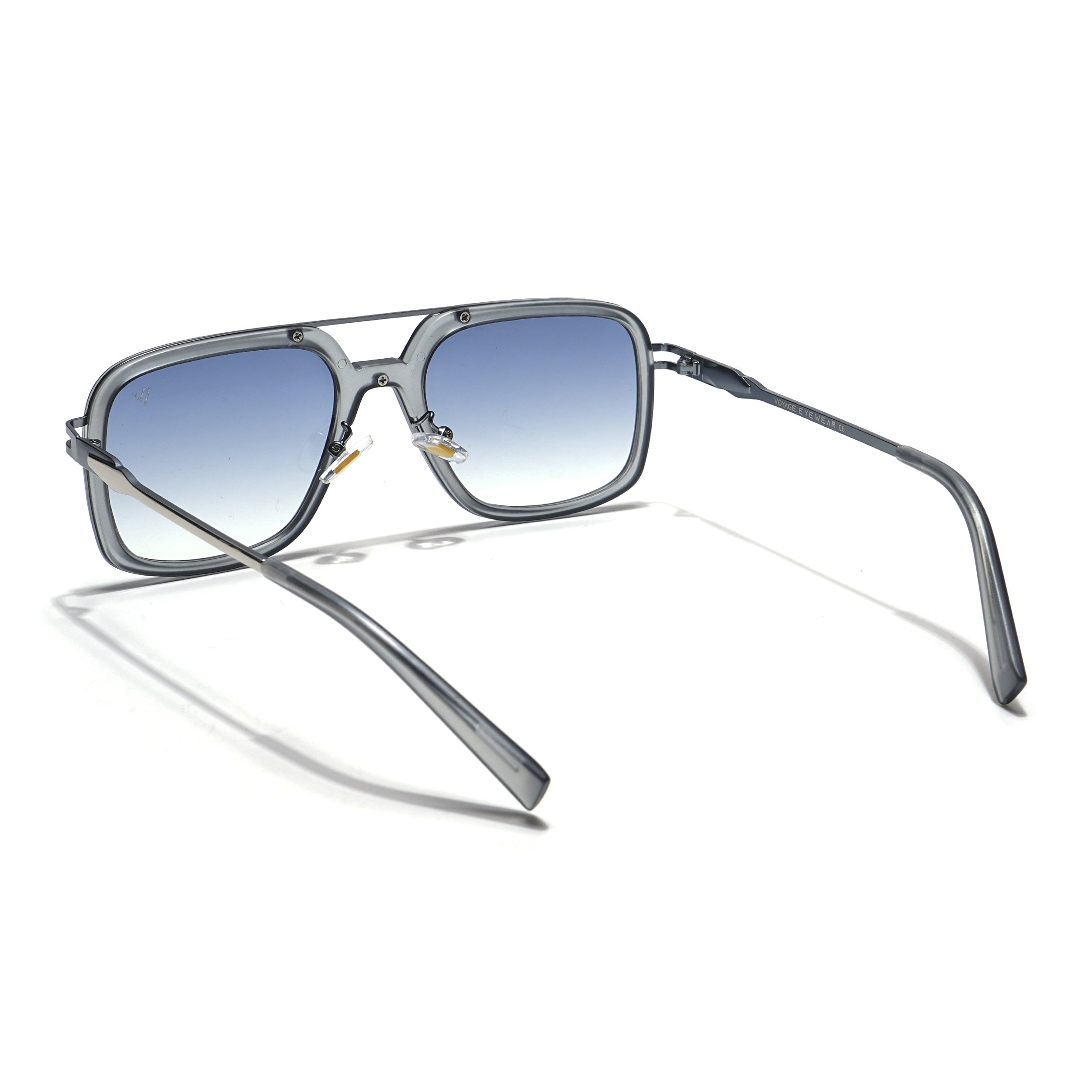 Dusk | Grey Wayfarer Sunglasses | Blue & Clear Lens - MG5860