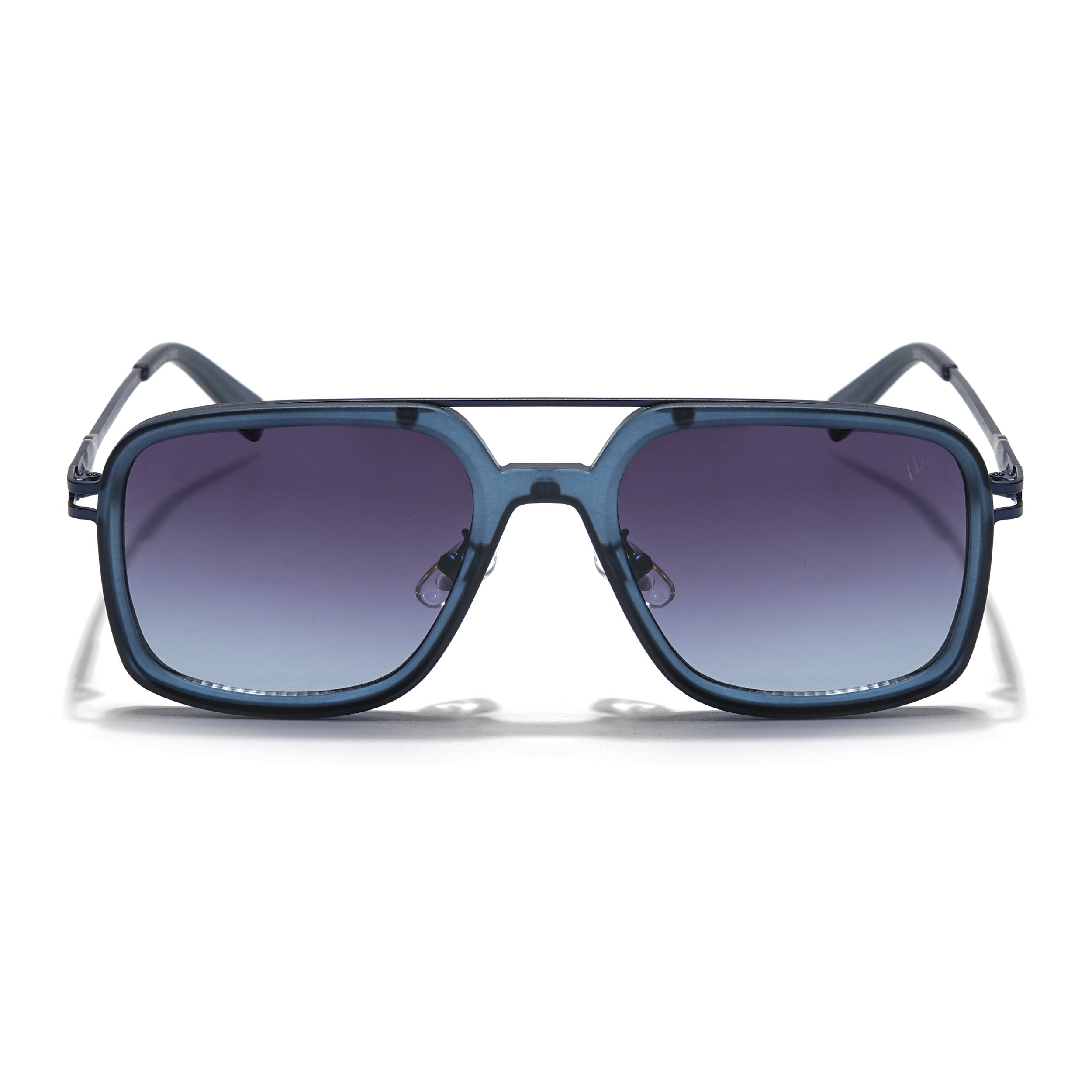 Dusk | Navy Blue Wayfarer Sunglasses | Purple & Clear Lens - MG5862