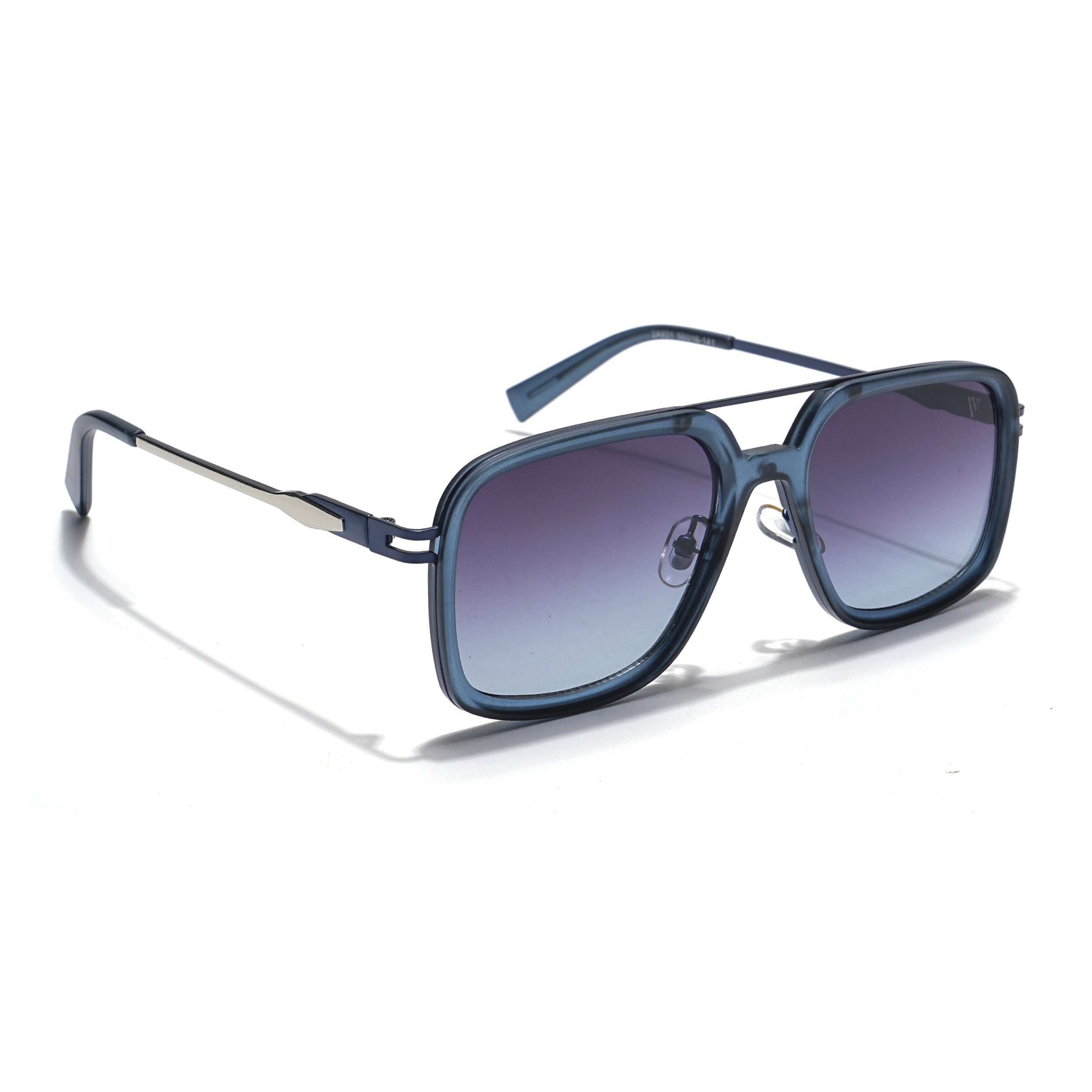 Dusk | Navy Blue Wayfarer Sunglasses | Purple & Clear Lens - MG5862