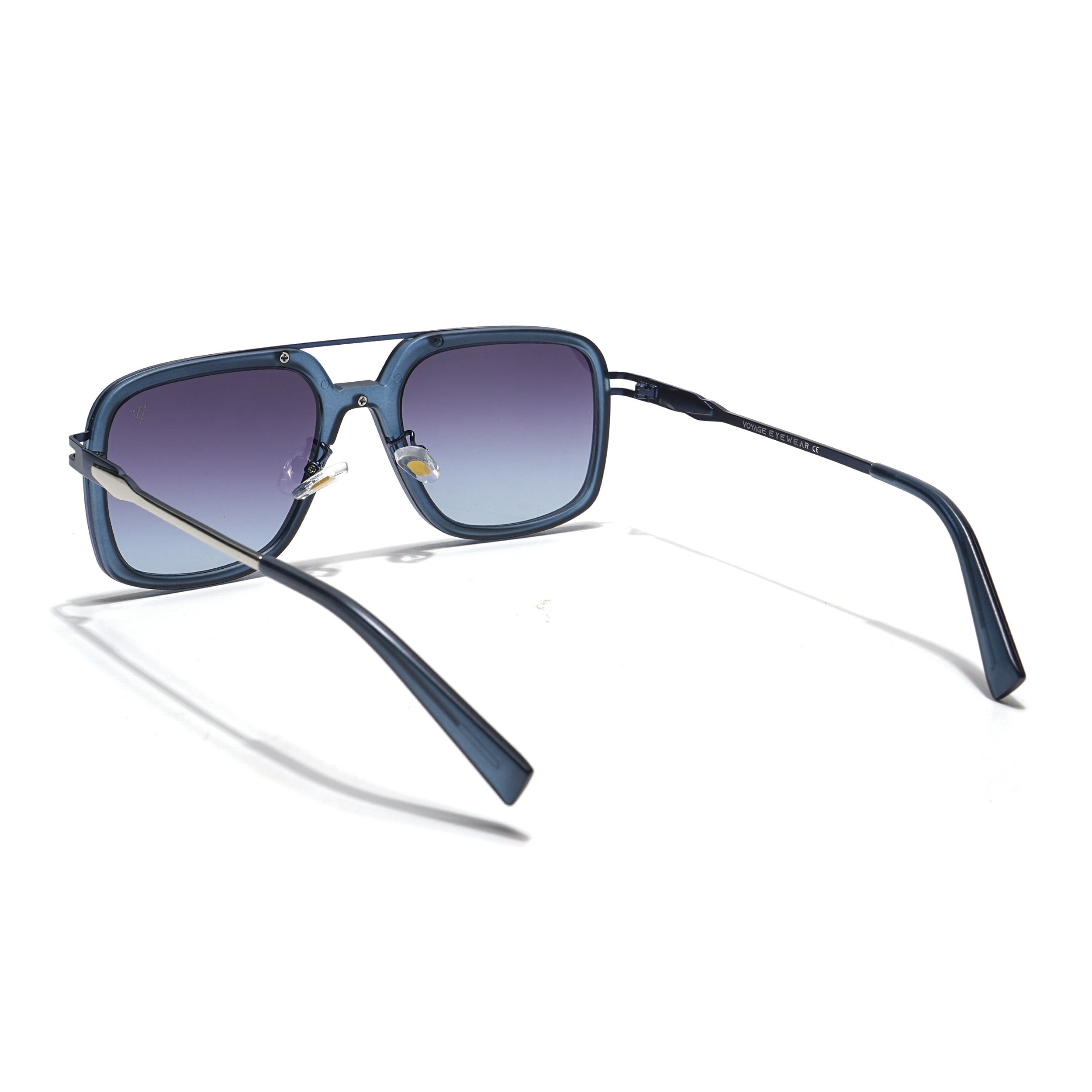 Dusk | Navy Blue Wayfarer Sunglasses | Purple & Clear Lens - MG5862