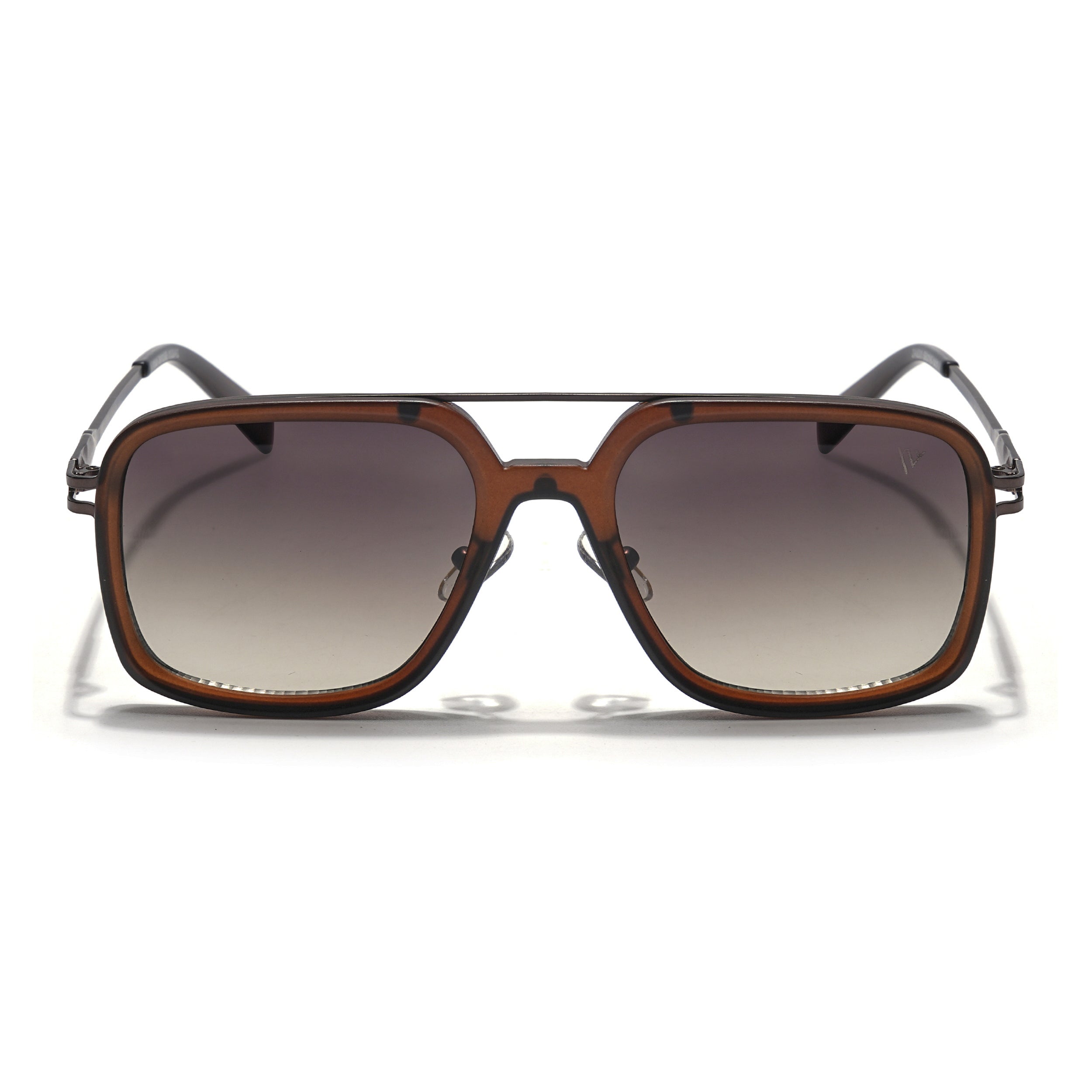 Dusk | Brown Wayfarer Sunglasses | Brown & Clear Lens - MG5864