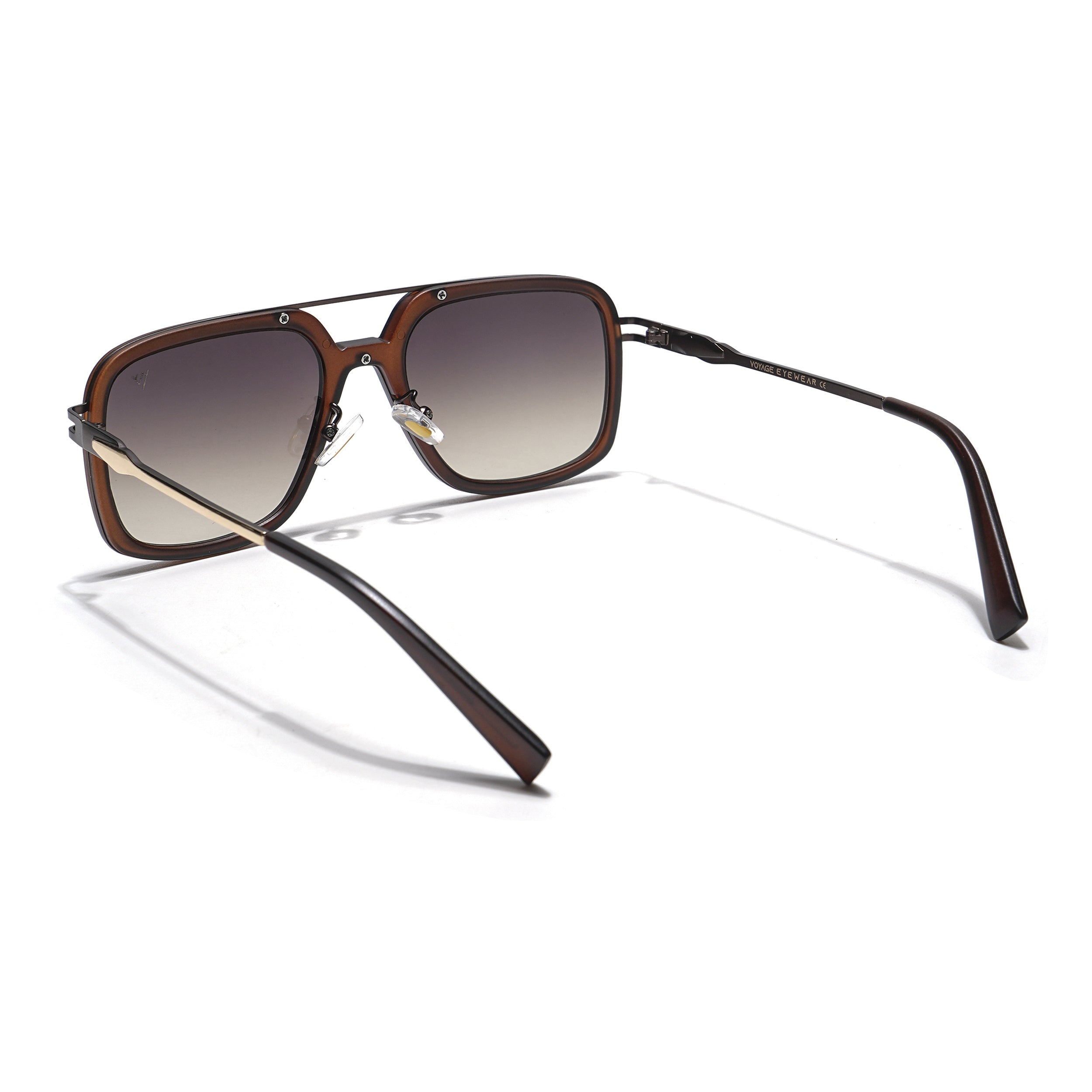 Dusk | Brown Wayfarer Sunglasses | Brown & Clear Lens - MG5864