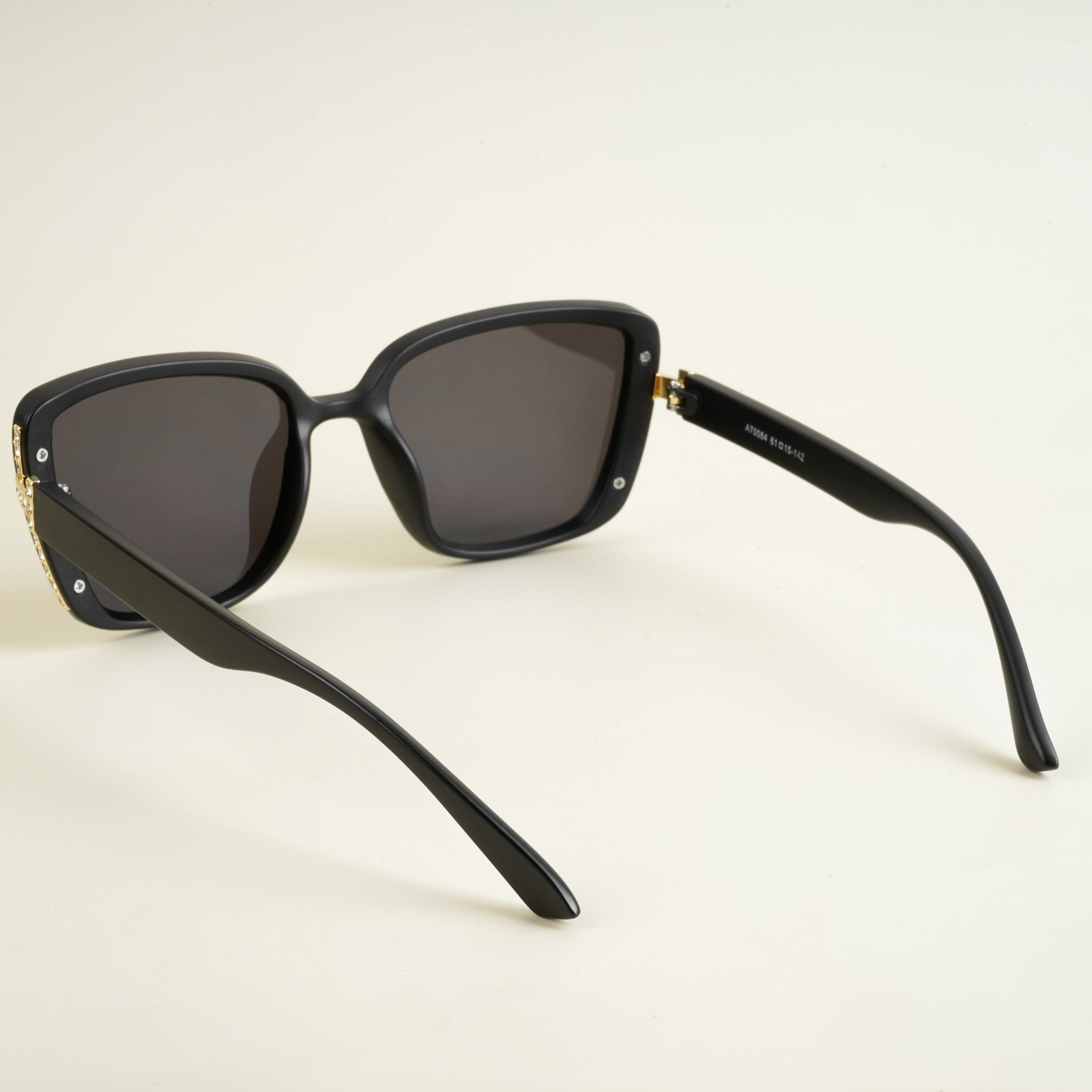 Matt Black Cateye Sunglasses - MG4926