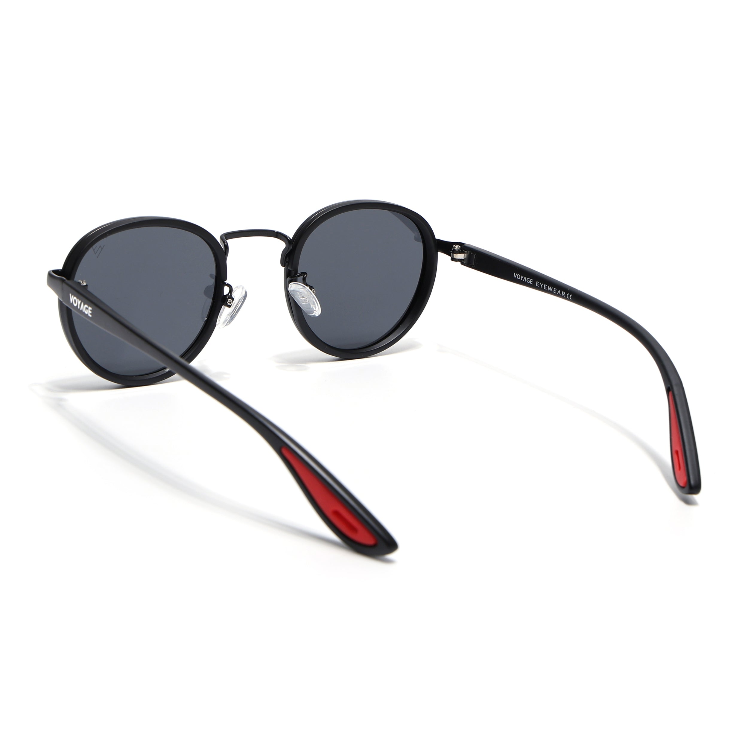 Pilot | Black Round Polarized Sunglasses | Black Lens - PMG6672