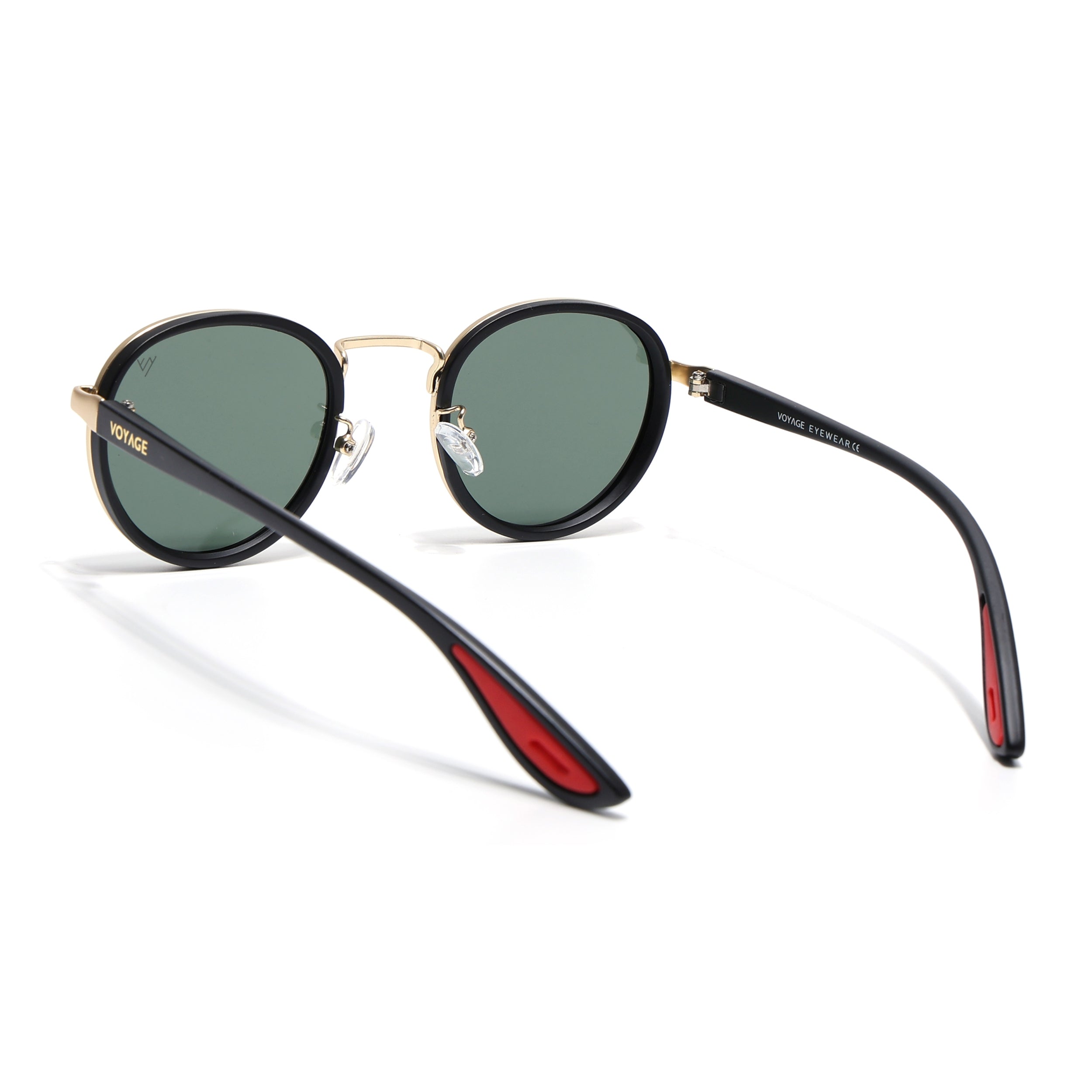 Pilot | Golden Round Polarized Sunglasses | Olive Lens - PMG6675