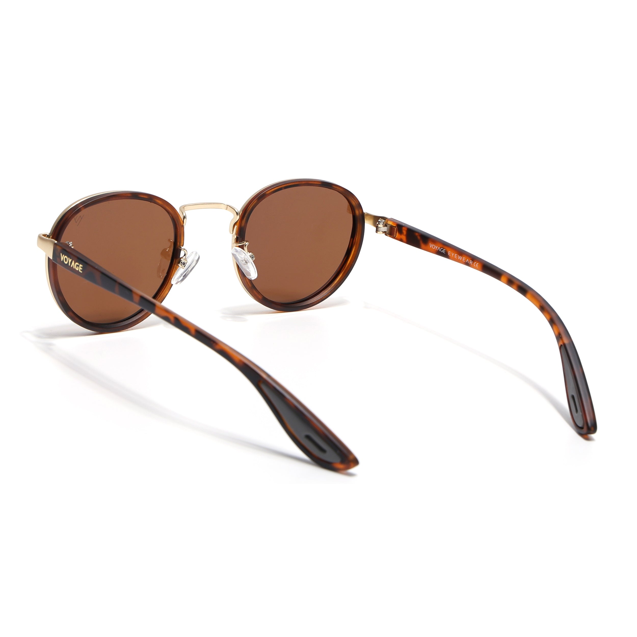 Pilot | Demi Brown Round Polarized Sunglasses | Brown Lens - PMG6676