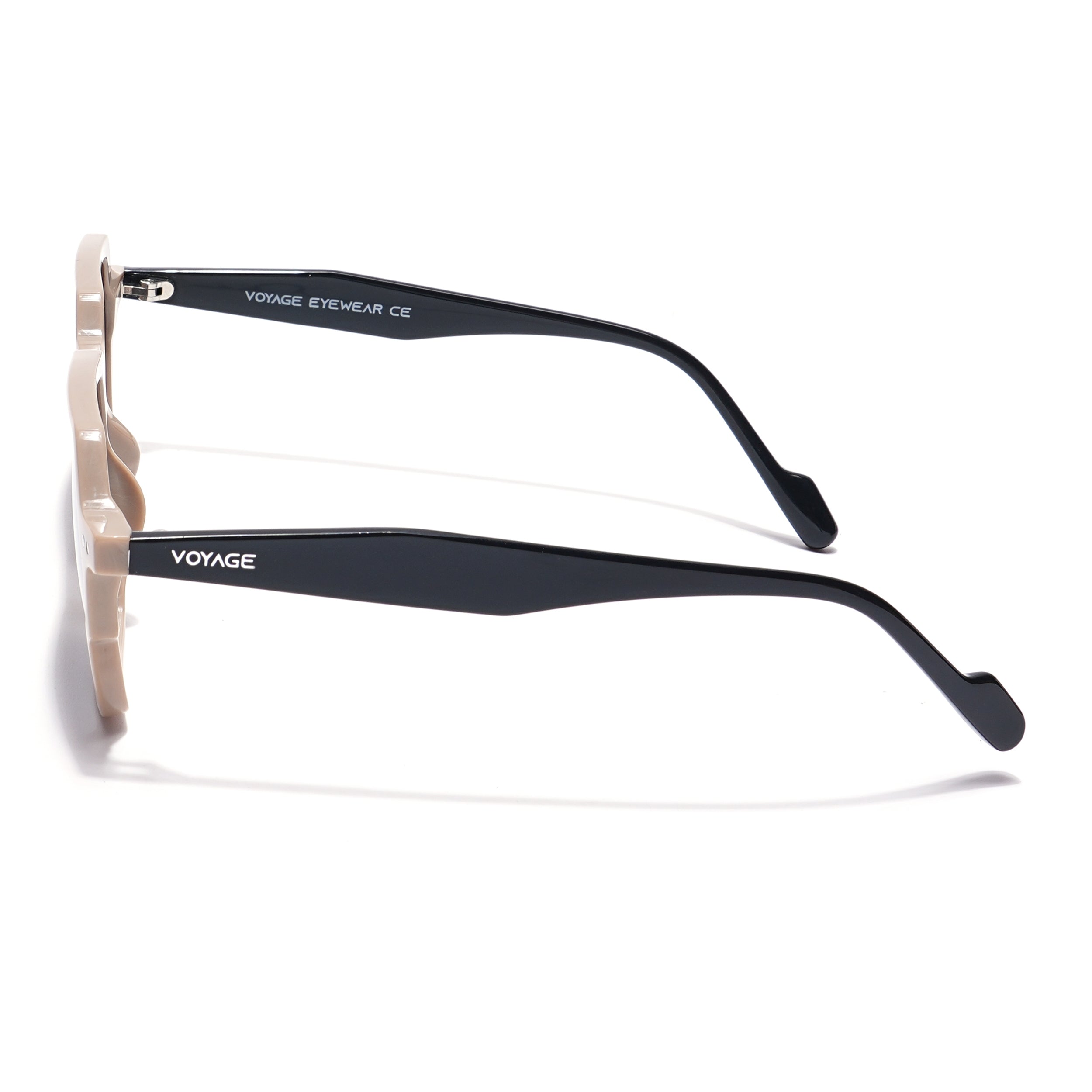 Voyage Select Square Sunglasses (Black Lens | Cream Frame - SLPMG5969)