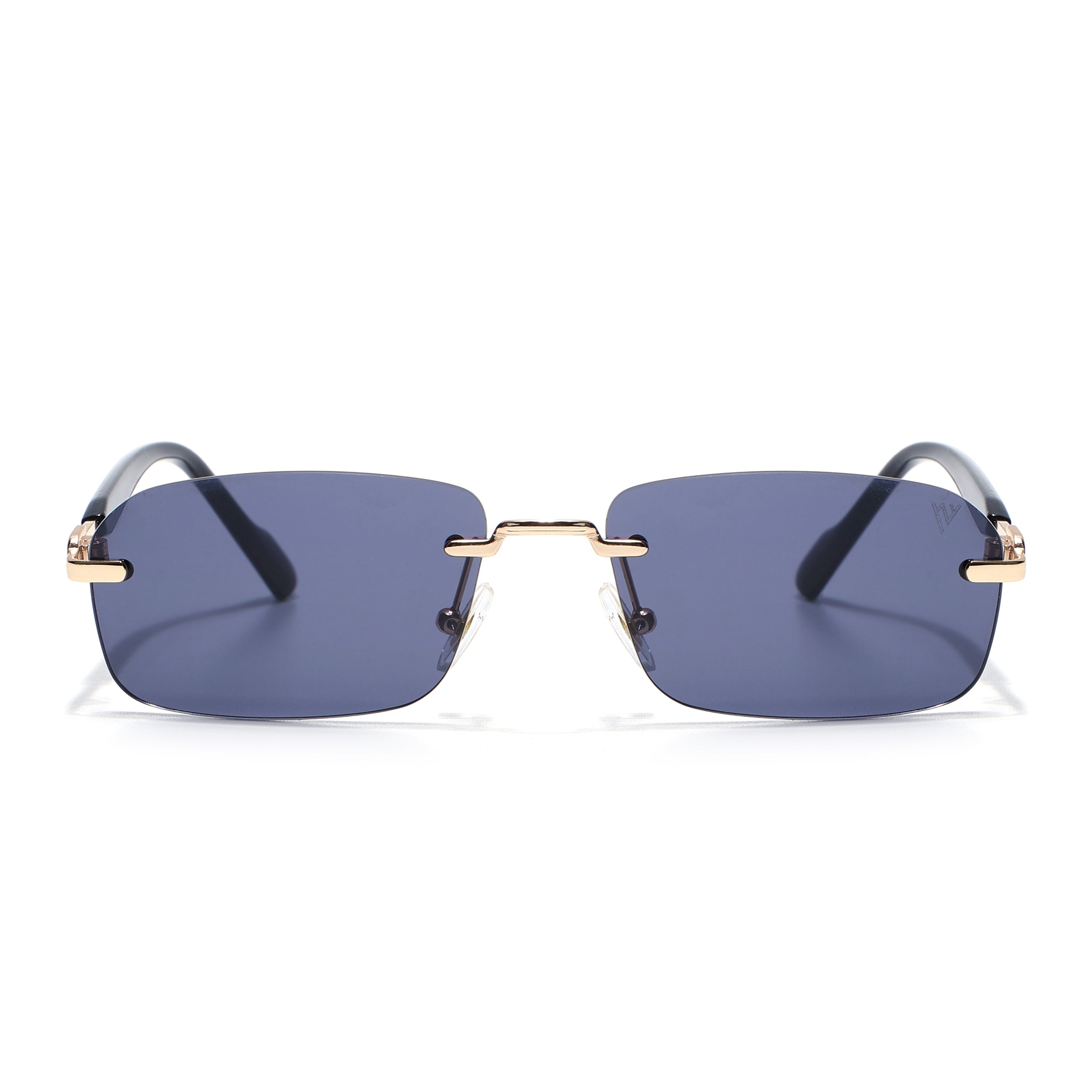 Satan | Black Rimless Sunglasses | Golden Frame - MG6616