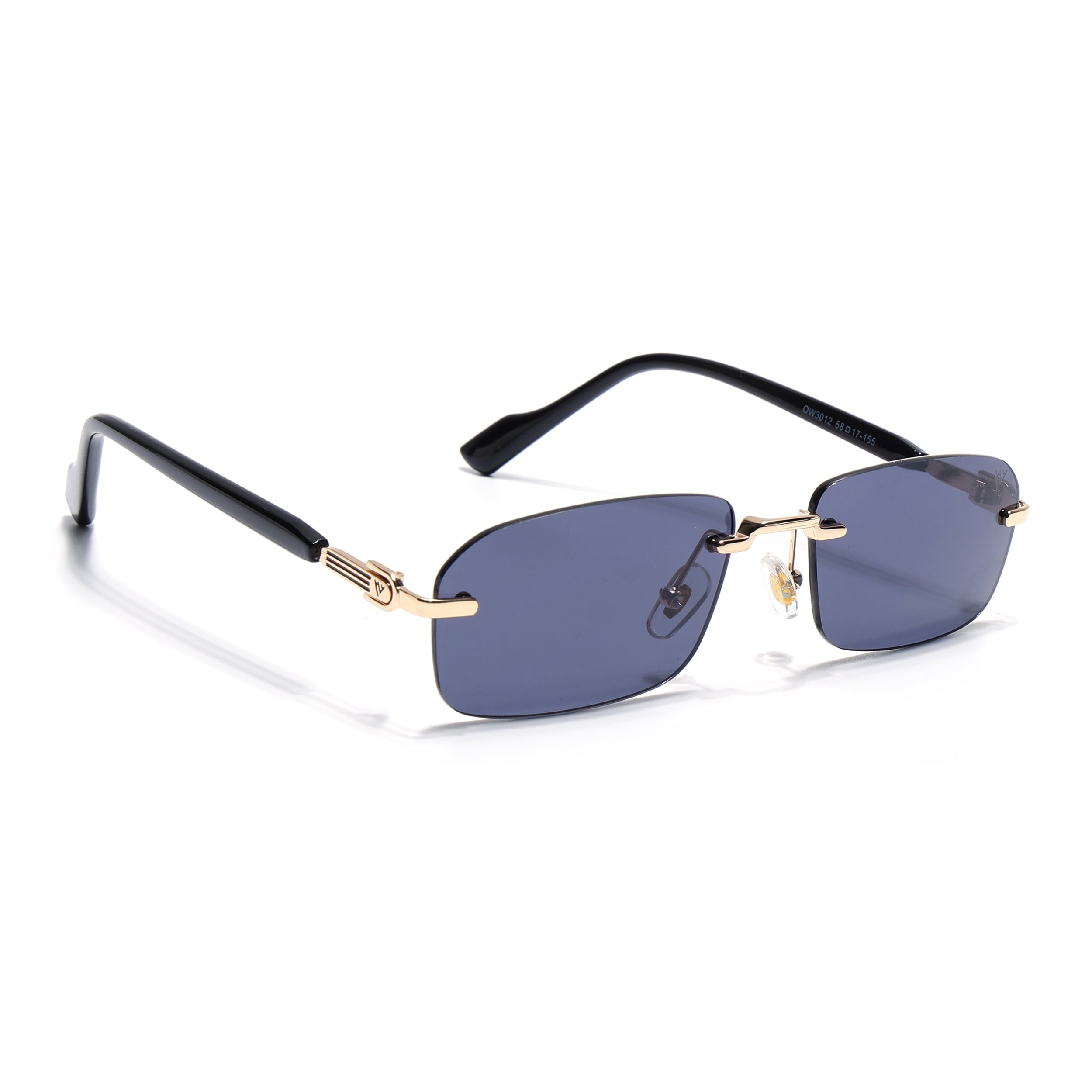 Satan | Black Rimless Sunglasses | Golden Frame - MG6616