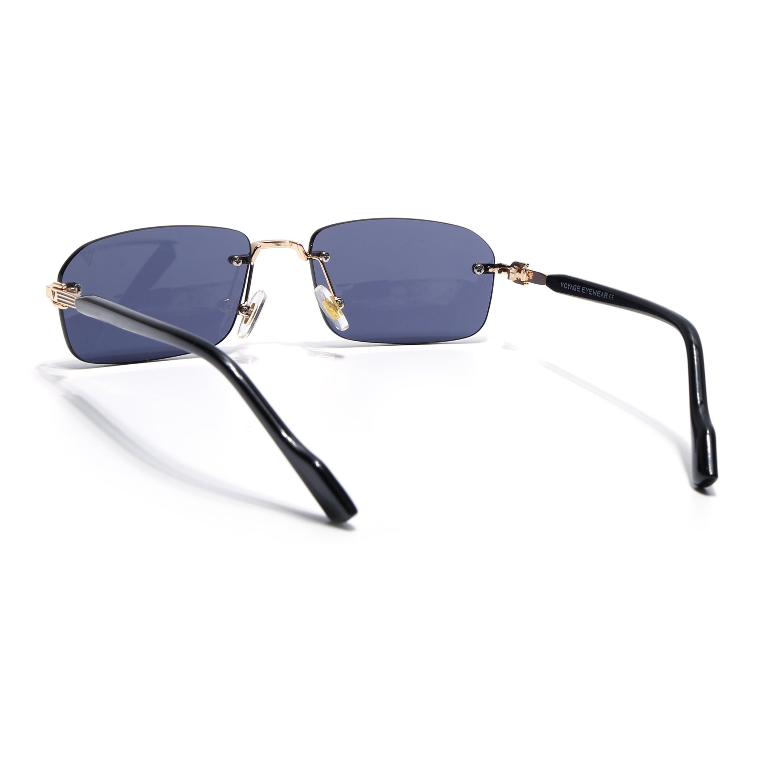 Satan | Black Rimless Sunglasses | Golden Frame - MG6616