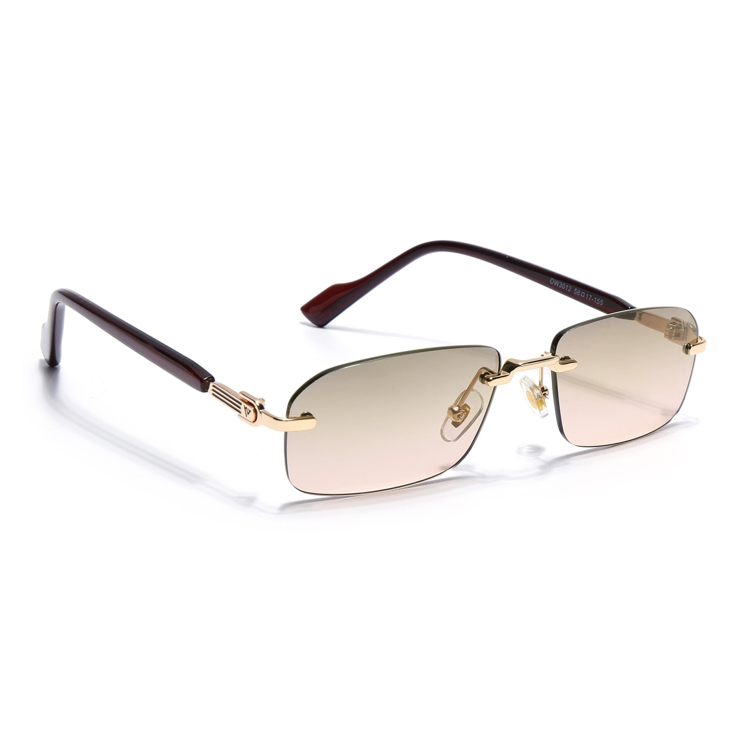 Satan | Green & PinkRimless Sunglasses | Golden Frame - MG6617