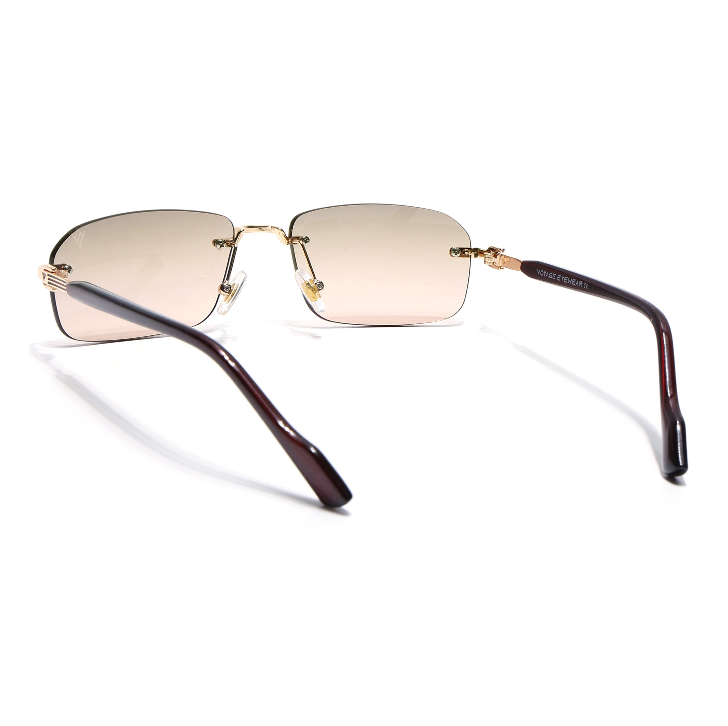 Satan | Green & PinkRimless Sunglasses | Golden Frame - MG6617