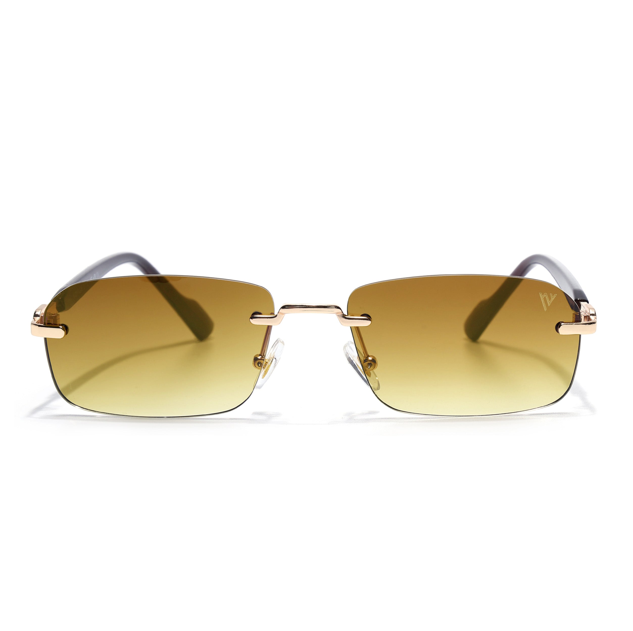 Satan | Olive Rimless Sunglasses | Golden Frame - MG6618