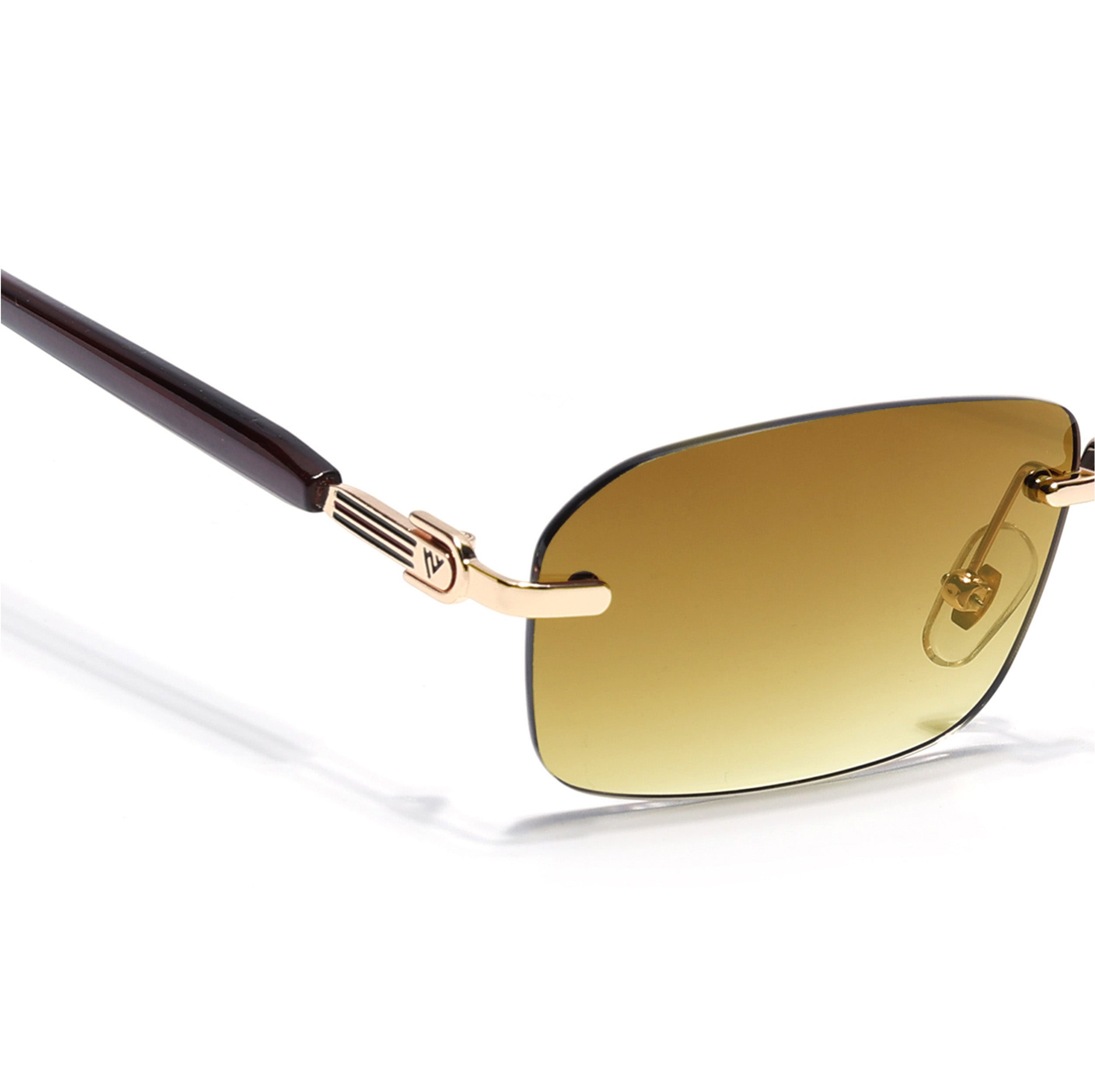 Satan | Olive Rimless Sunglasses | Golden Frame - MG6618