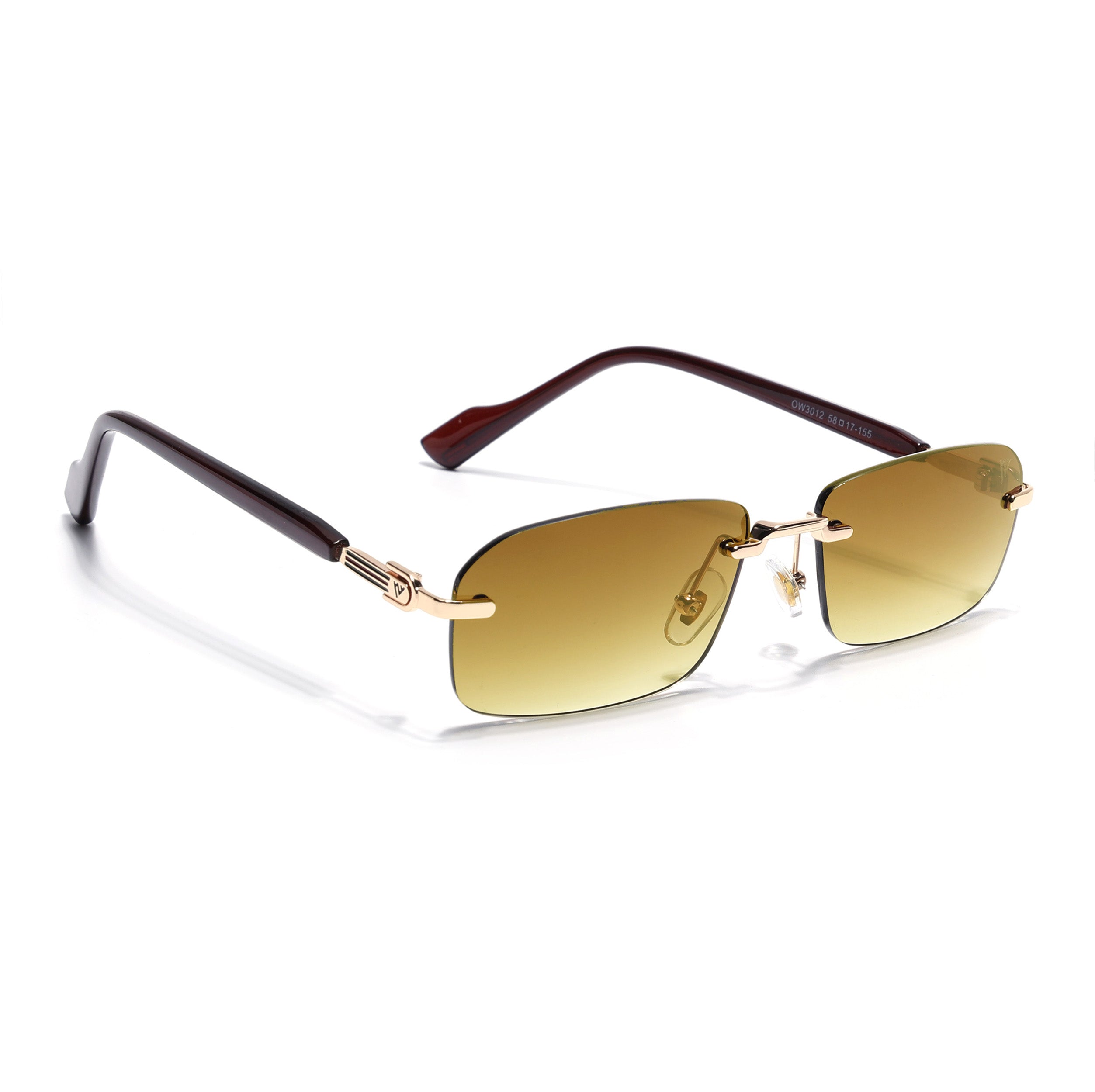 Satan | Olive Rimless Sunglasses | Golden Frame - MG6618