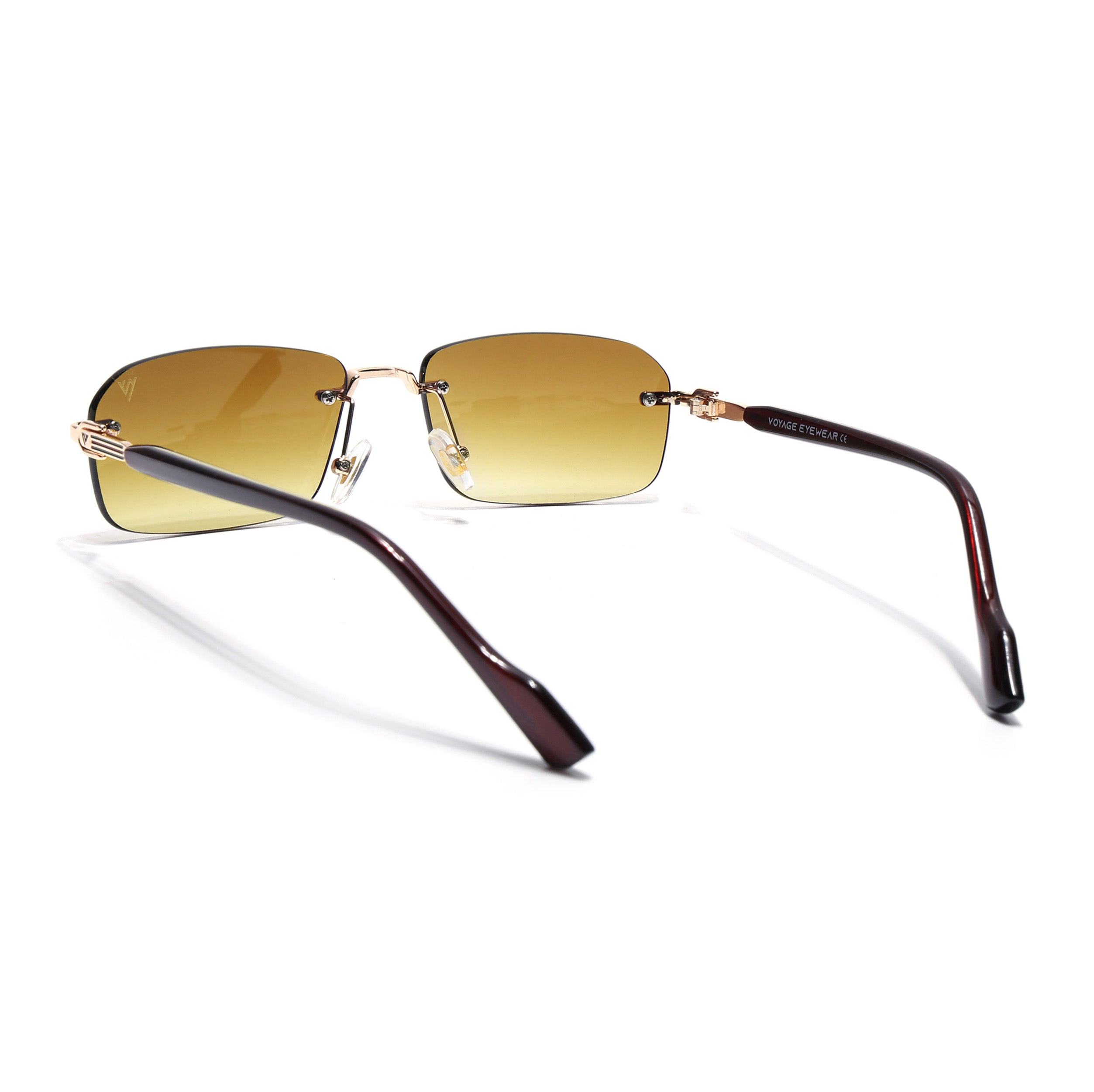 Satan | Olive Rimless Sunglasses | Golden Frame - MG6618