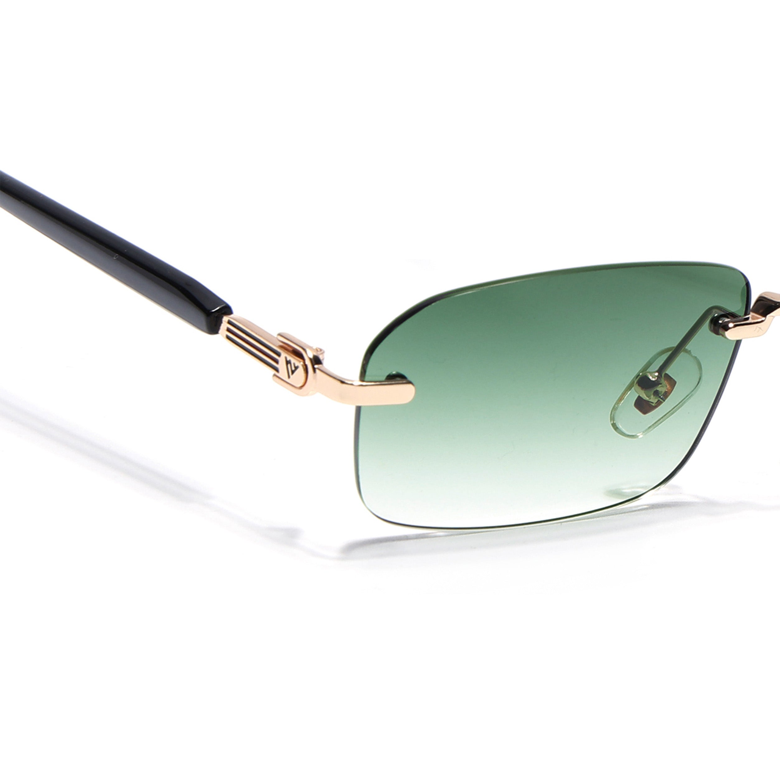 Satan | Green Rimless Sunglasses | Golden Frame - MG6620