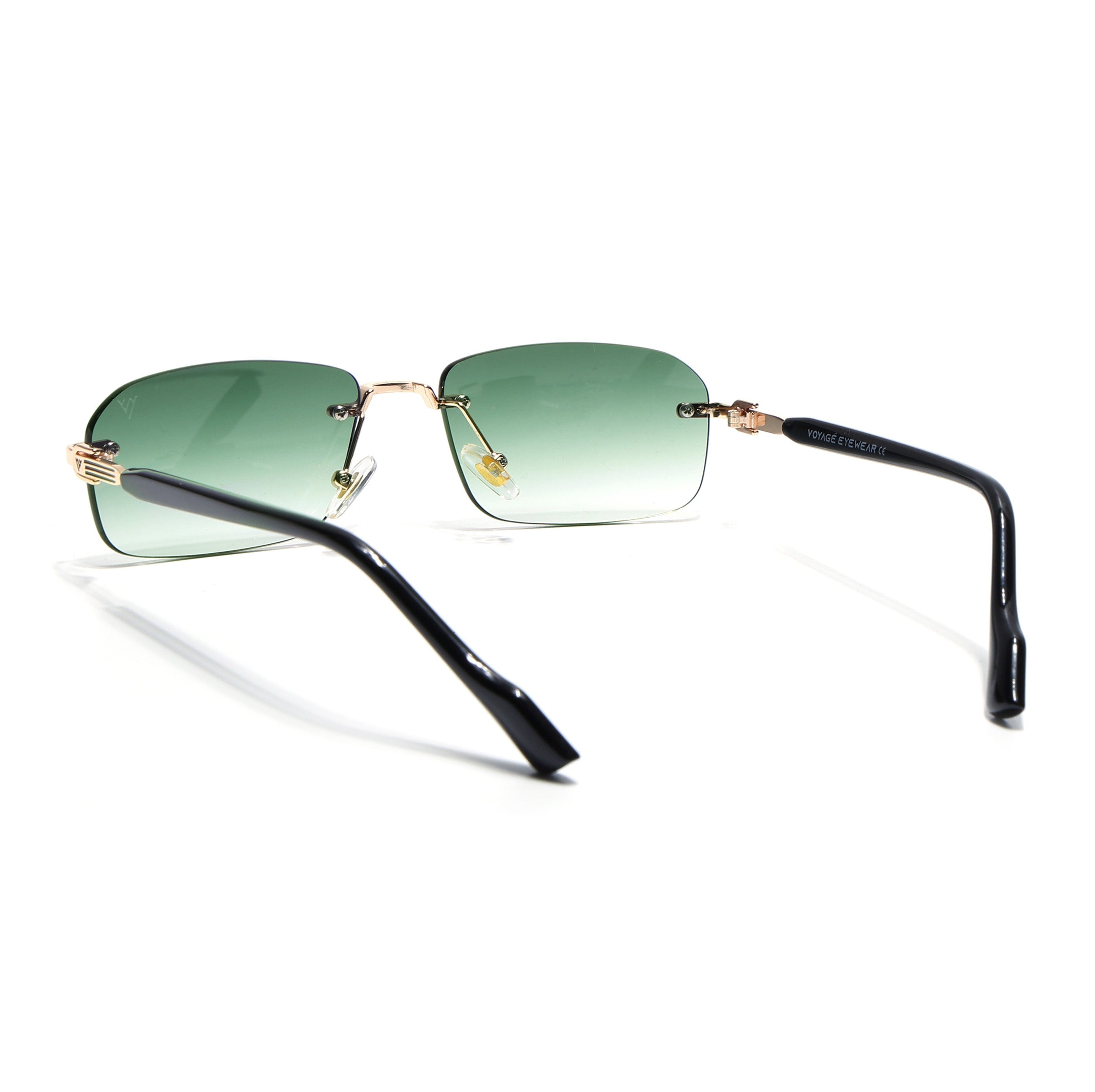 Satan | Green Rimless Sunglasses | Golden Frame - MG6620