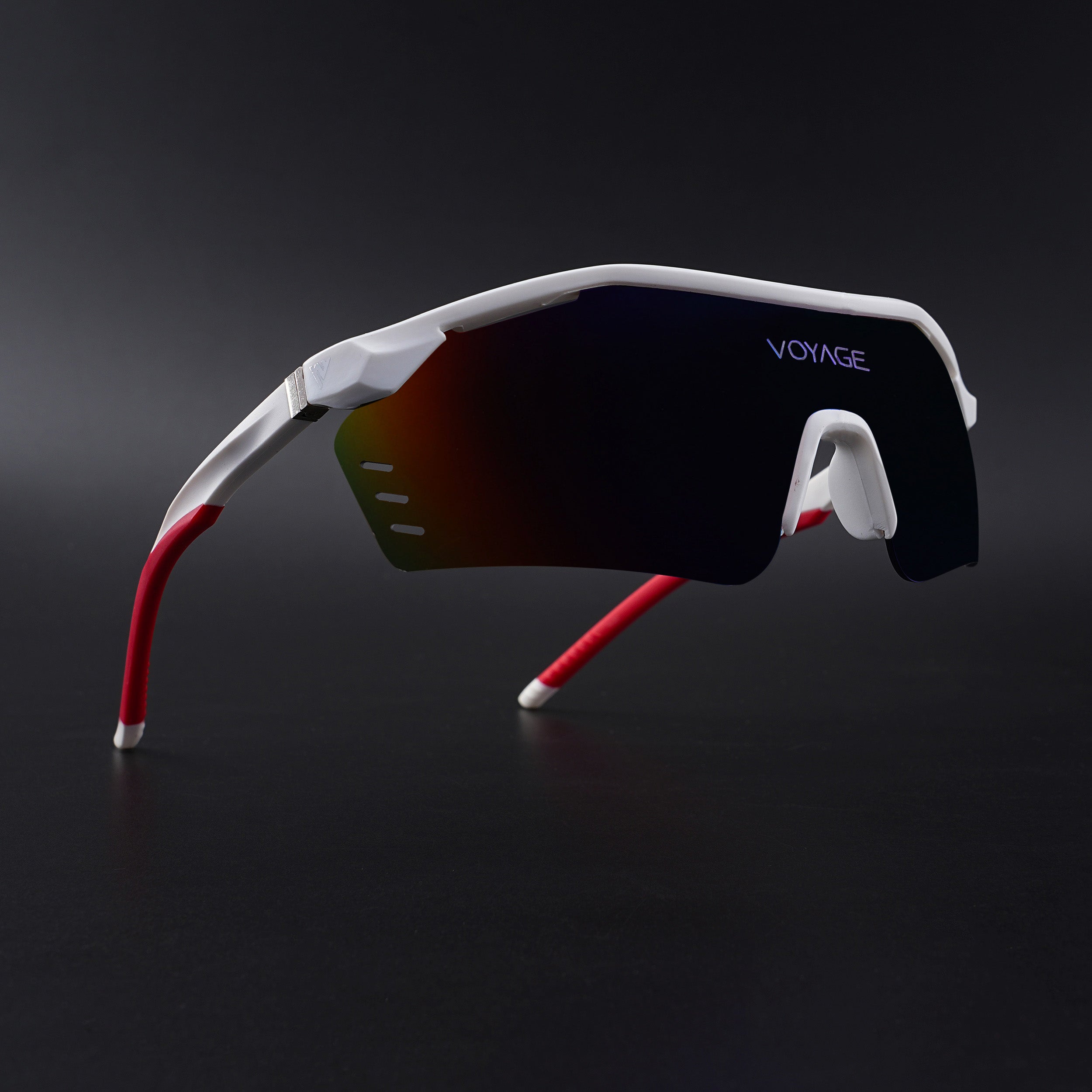 Drift Sunglasses (Multicolor Lens | White Frame - MG5774)