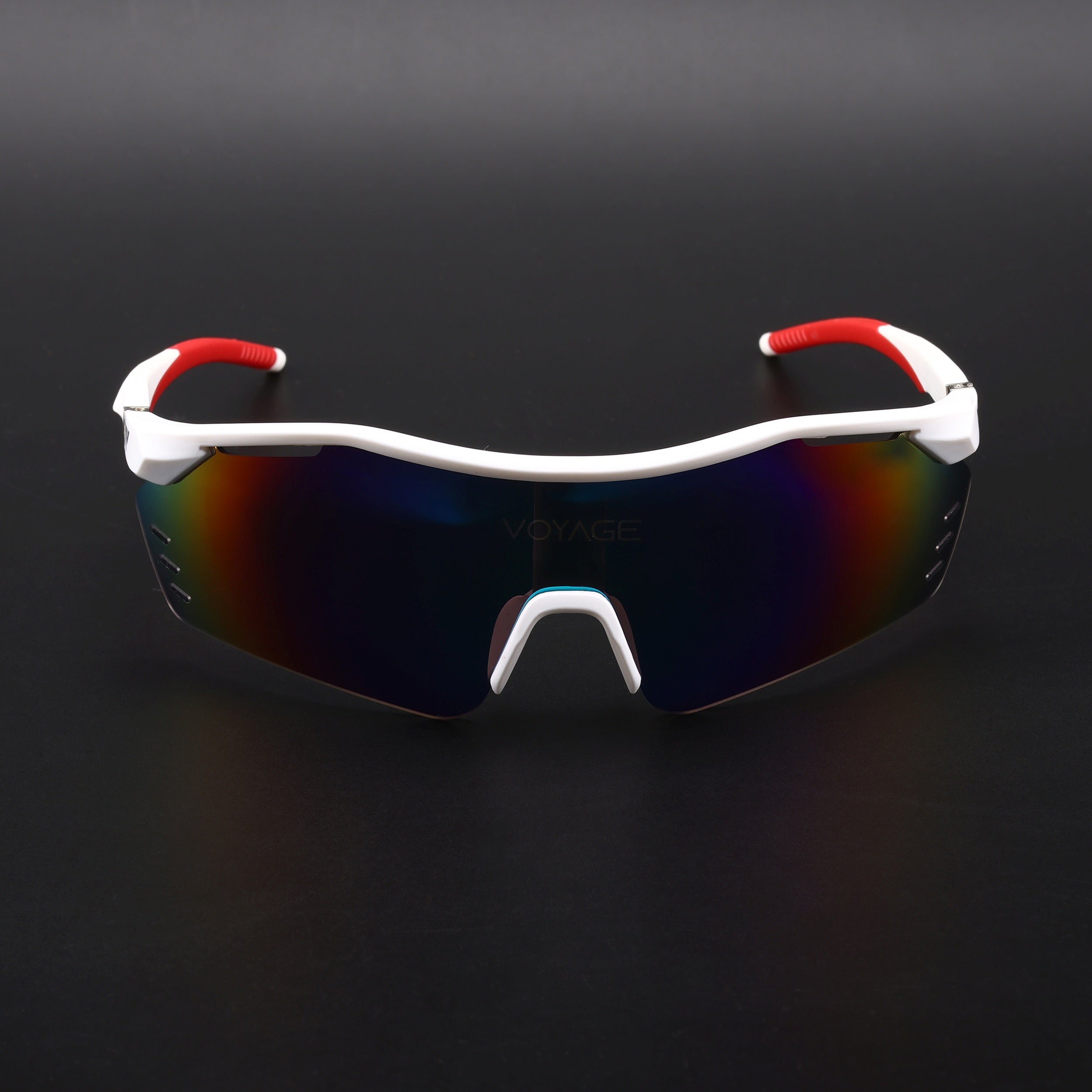 Drift Sunglasses (Multicolor Lens | White Frame - MG5774)