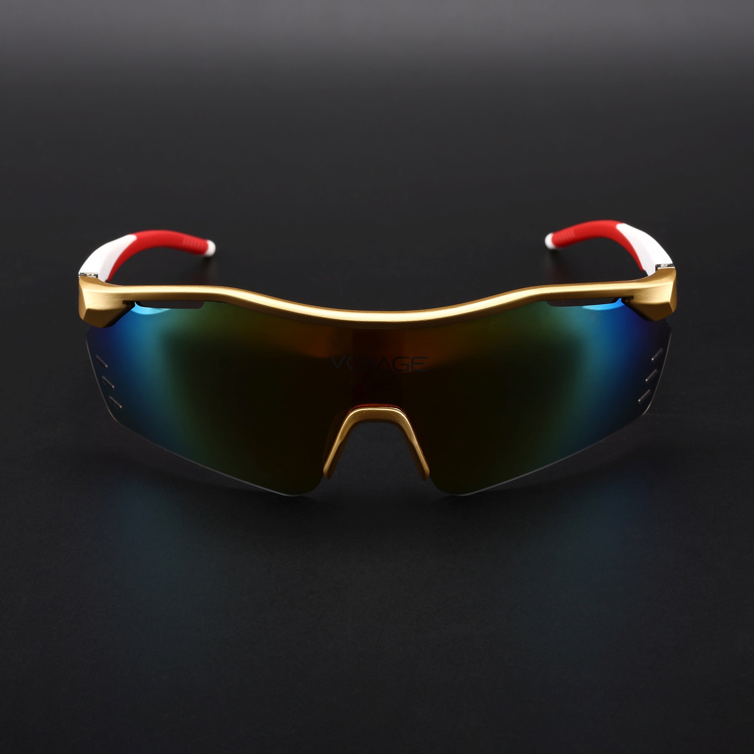 Drift Sunglasses (Multicolor Lens | Golden Frame - MG5779)