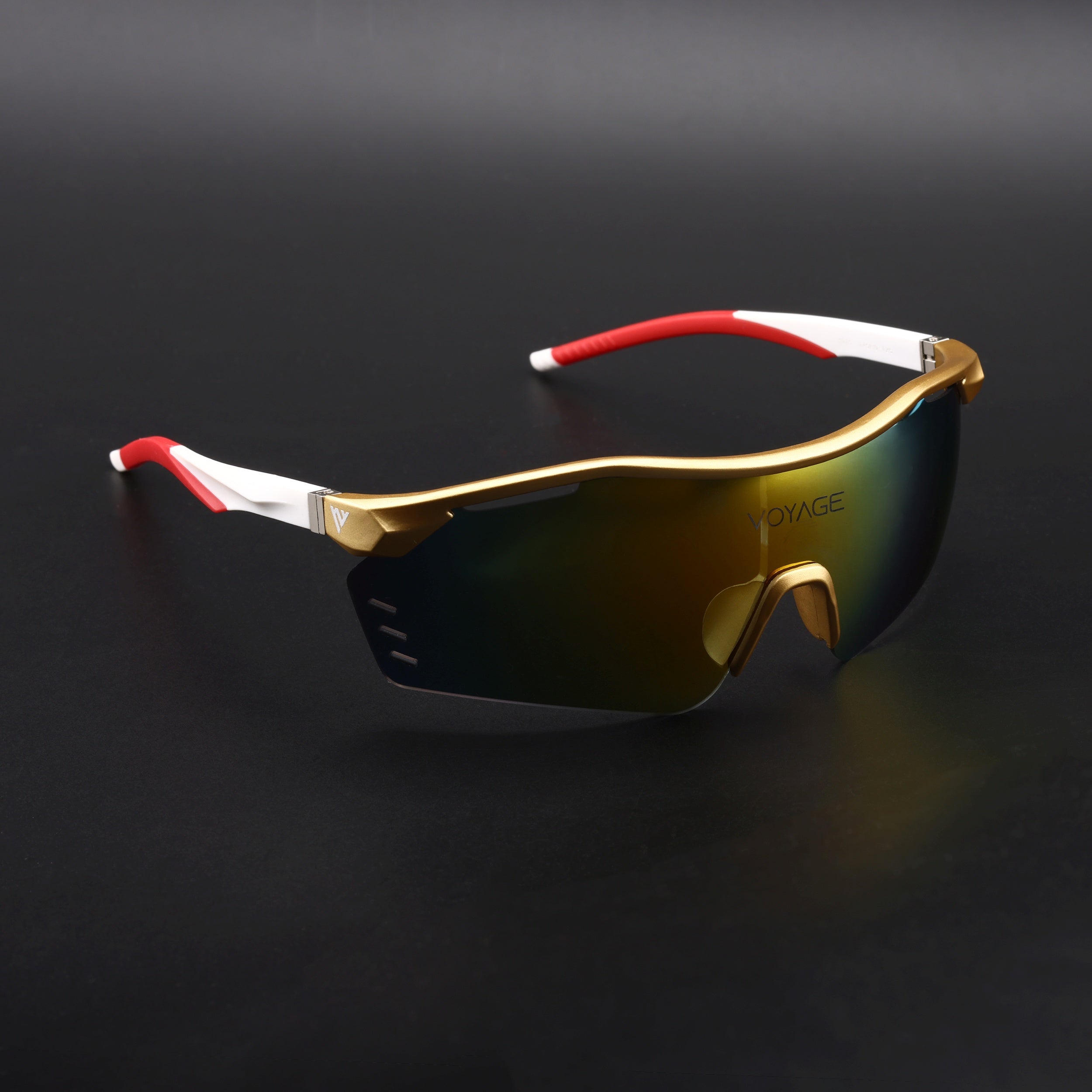 Drift Sunglasses (Multicolor Lens | Golden Frame - MG5779)