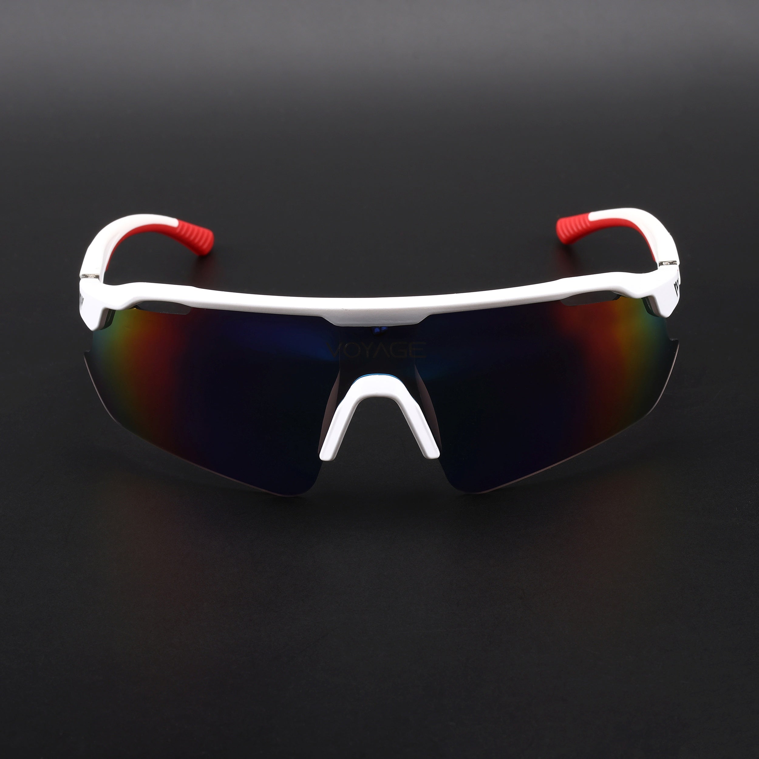 Drift Sunglasses (Multicolor Lens | White Frame - MG5781)