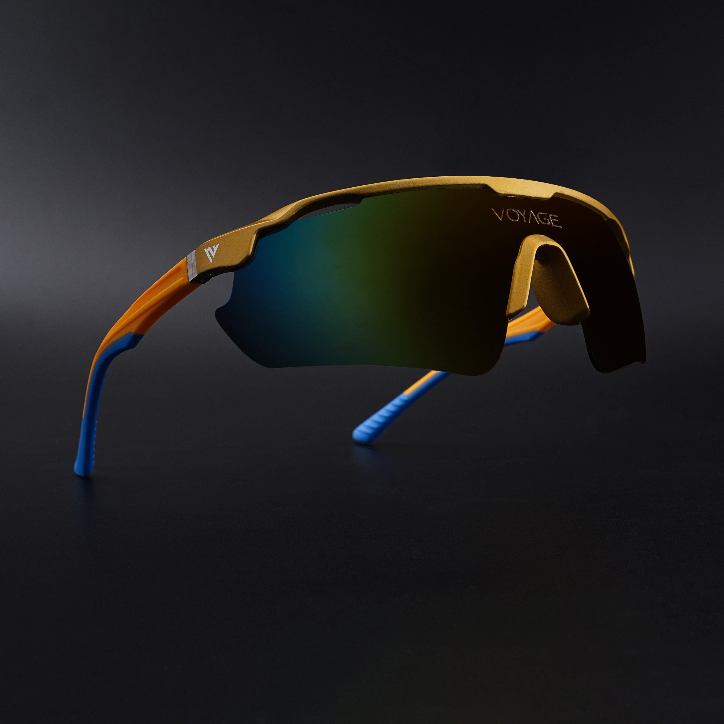 Drift Sunglasses (Multicolor Lens | Golden Frame - MG5786)