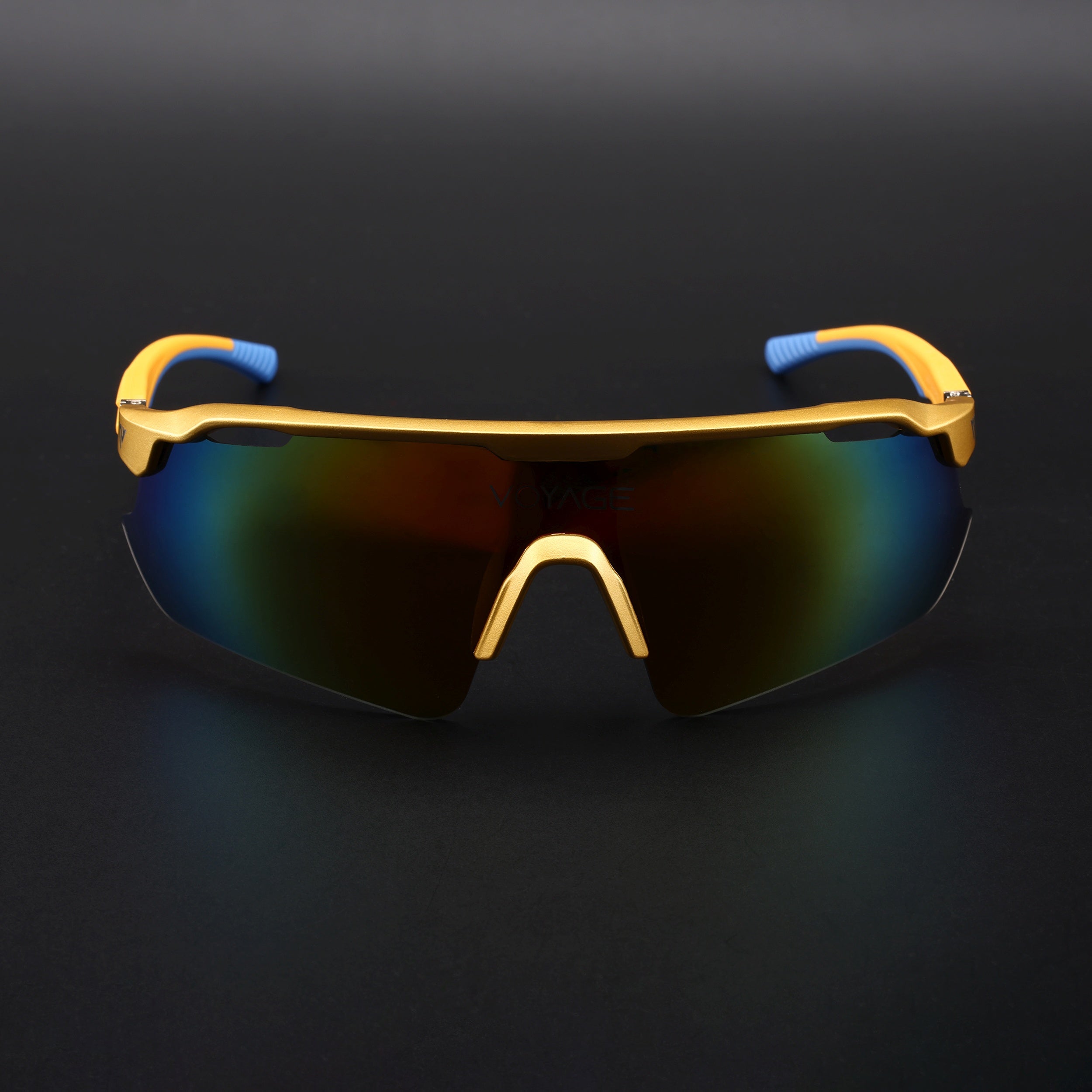 Drift Sunglasses (Multicolor Lens | Golden Frame - MG5786)