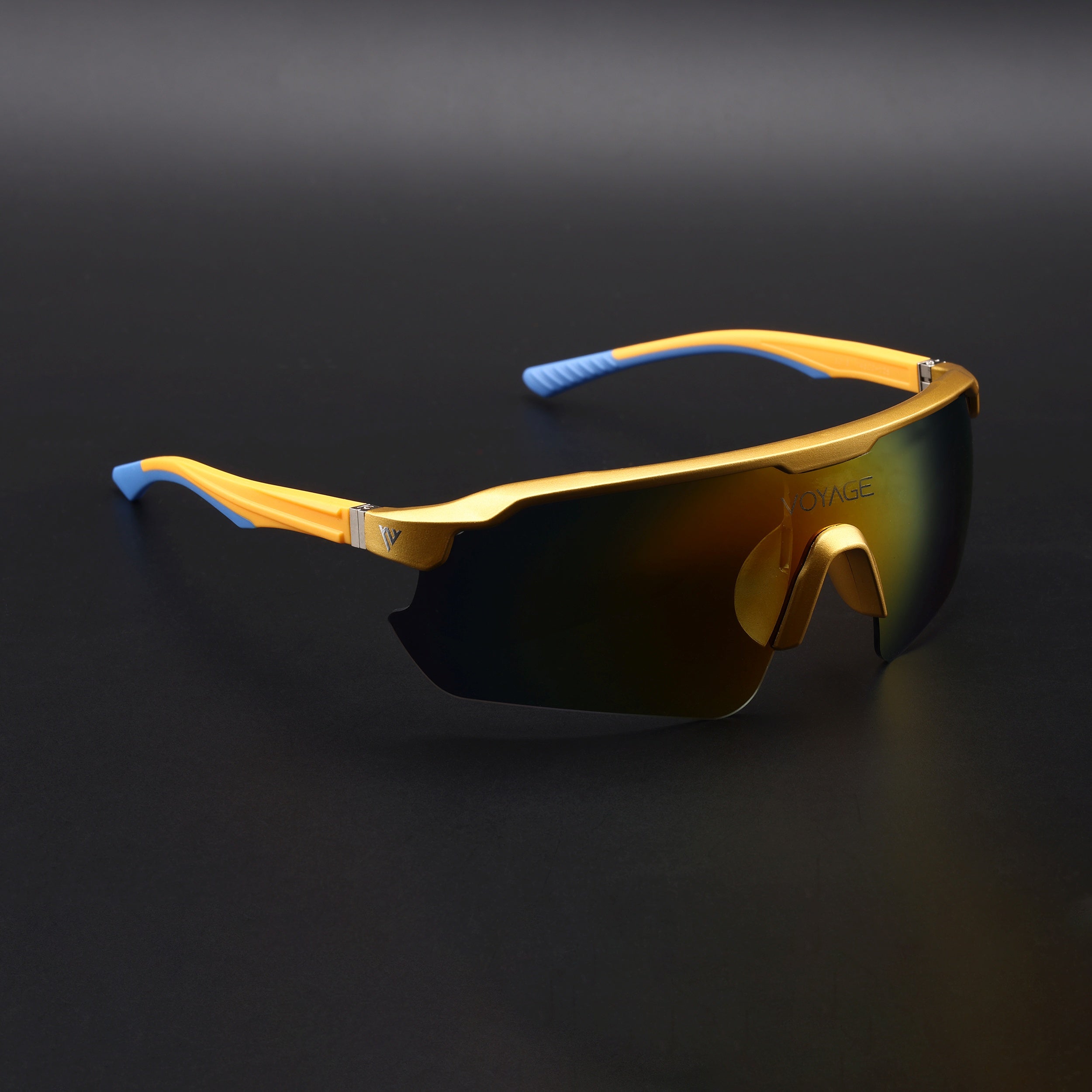 Drift Sunglasses (Multicolor Lens | Golden Frame - MG5786)