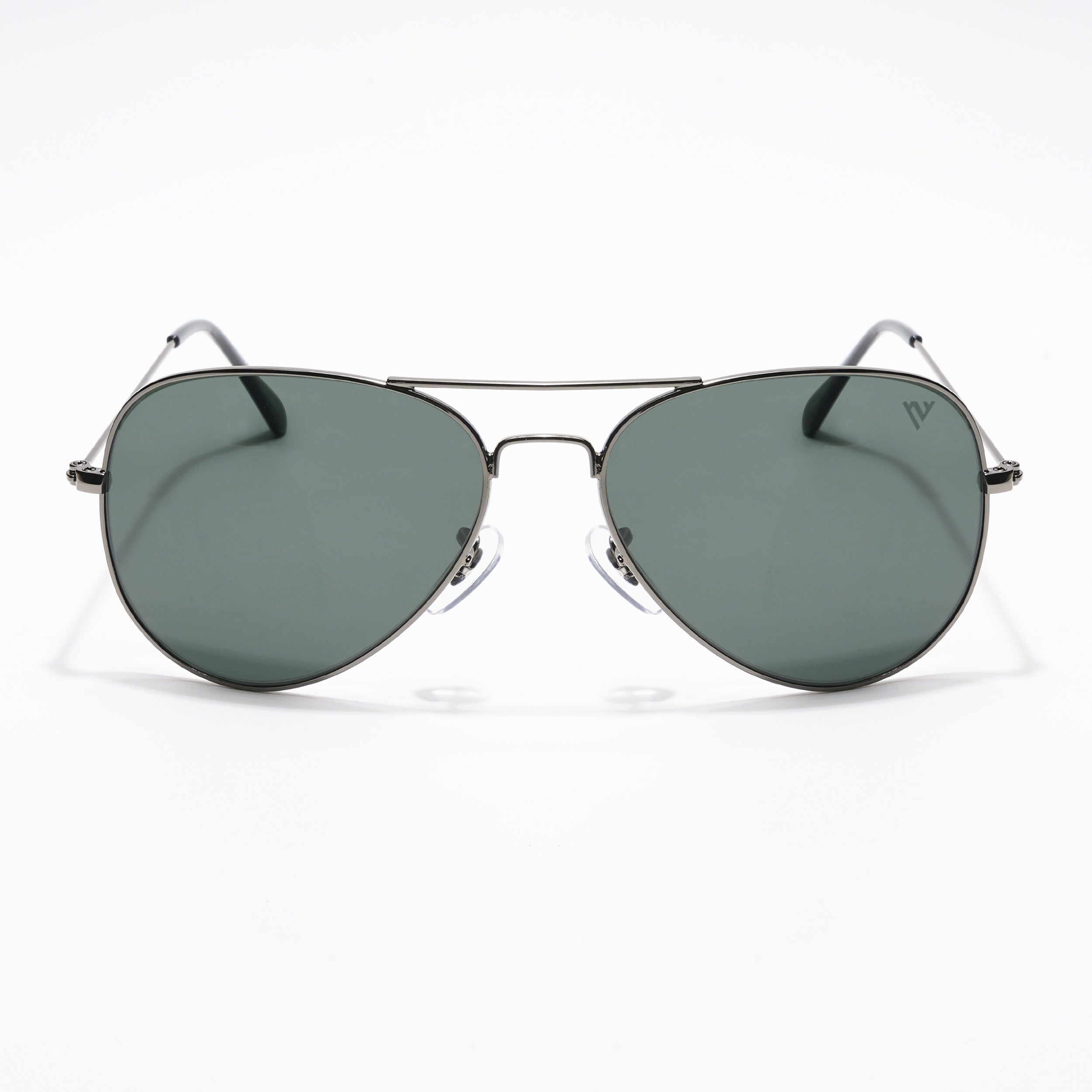 Voyage Black & Grey Aviator Sunglasses - MG2371