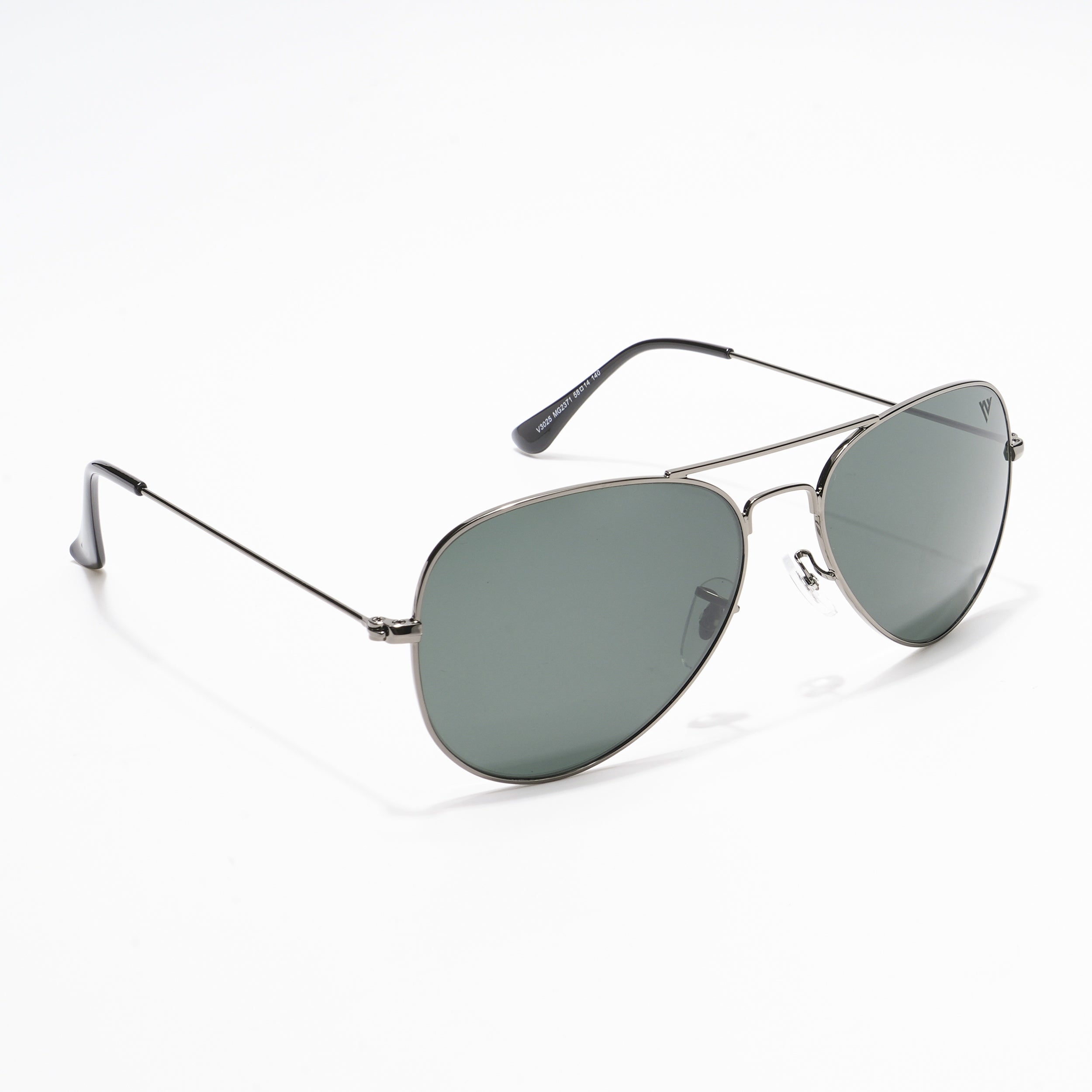 Voyage Black & Grey Aviator Sunglasses - MG2371