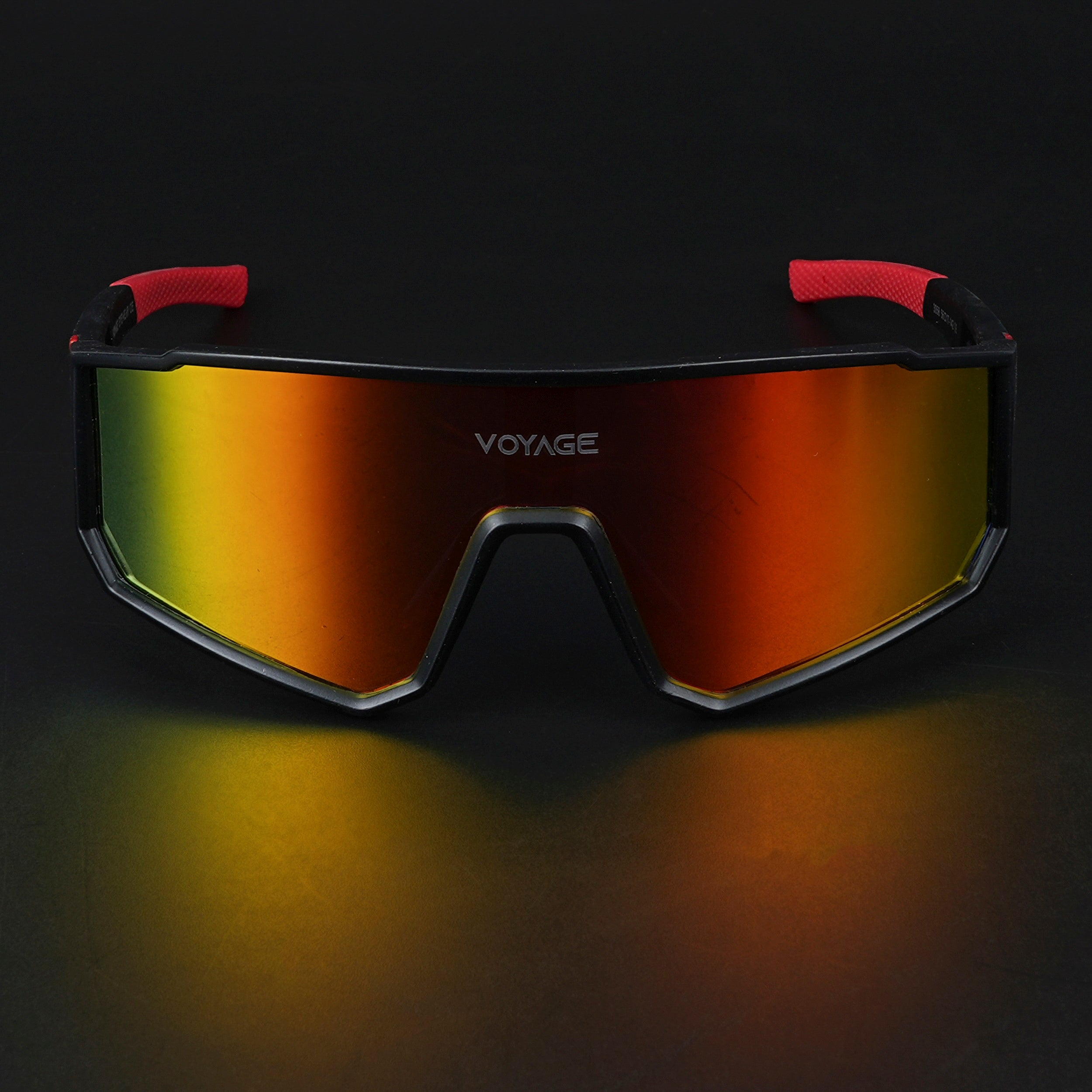 Drift Sunglasses (Multicolor Lens | Black Frame - PMG6058)