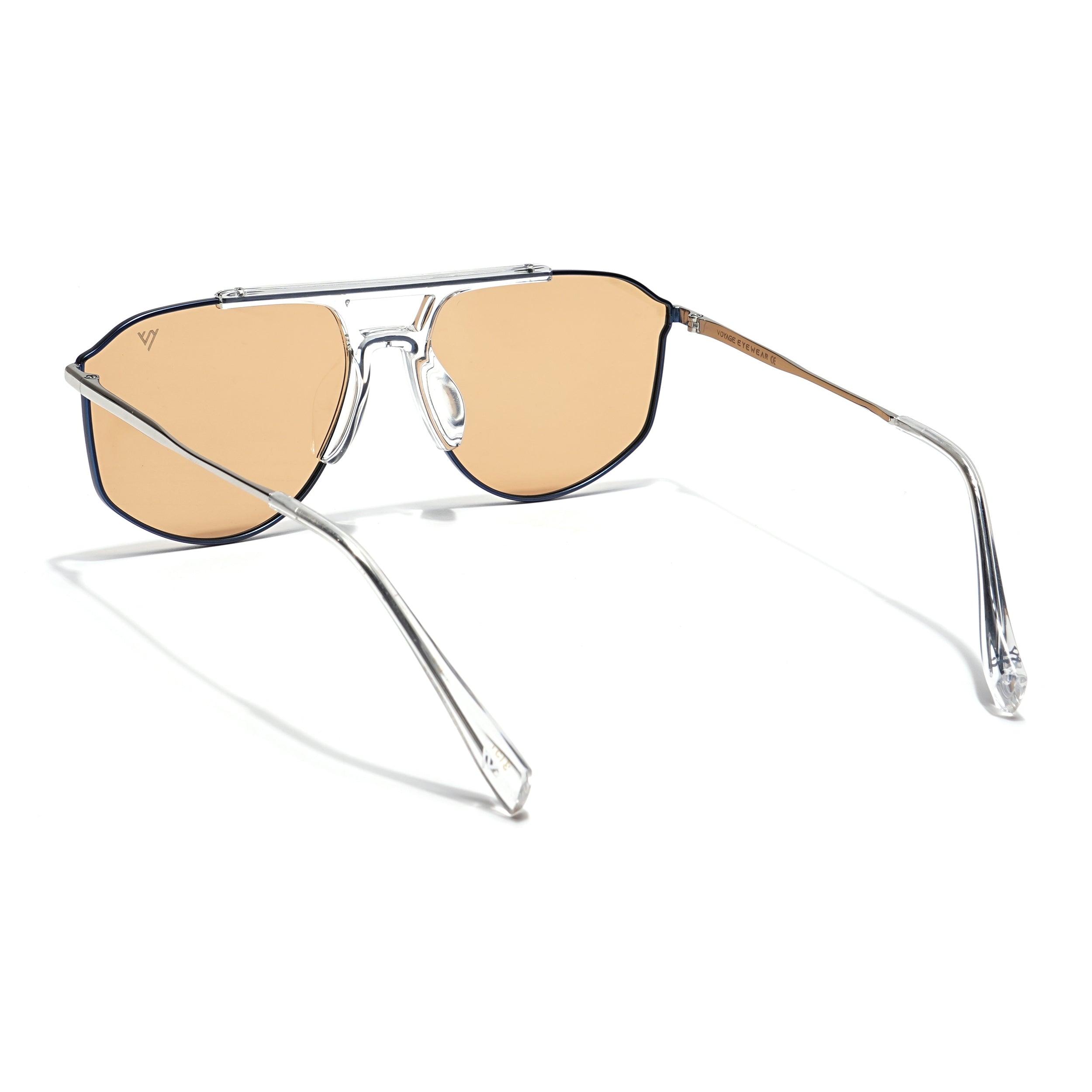 Voyage Select Wayfarer Sunglasses (Brown Lens | Blue & Transparent Frame - SLPMG6283)