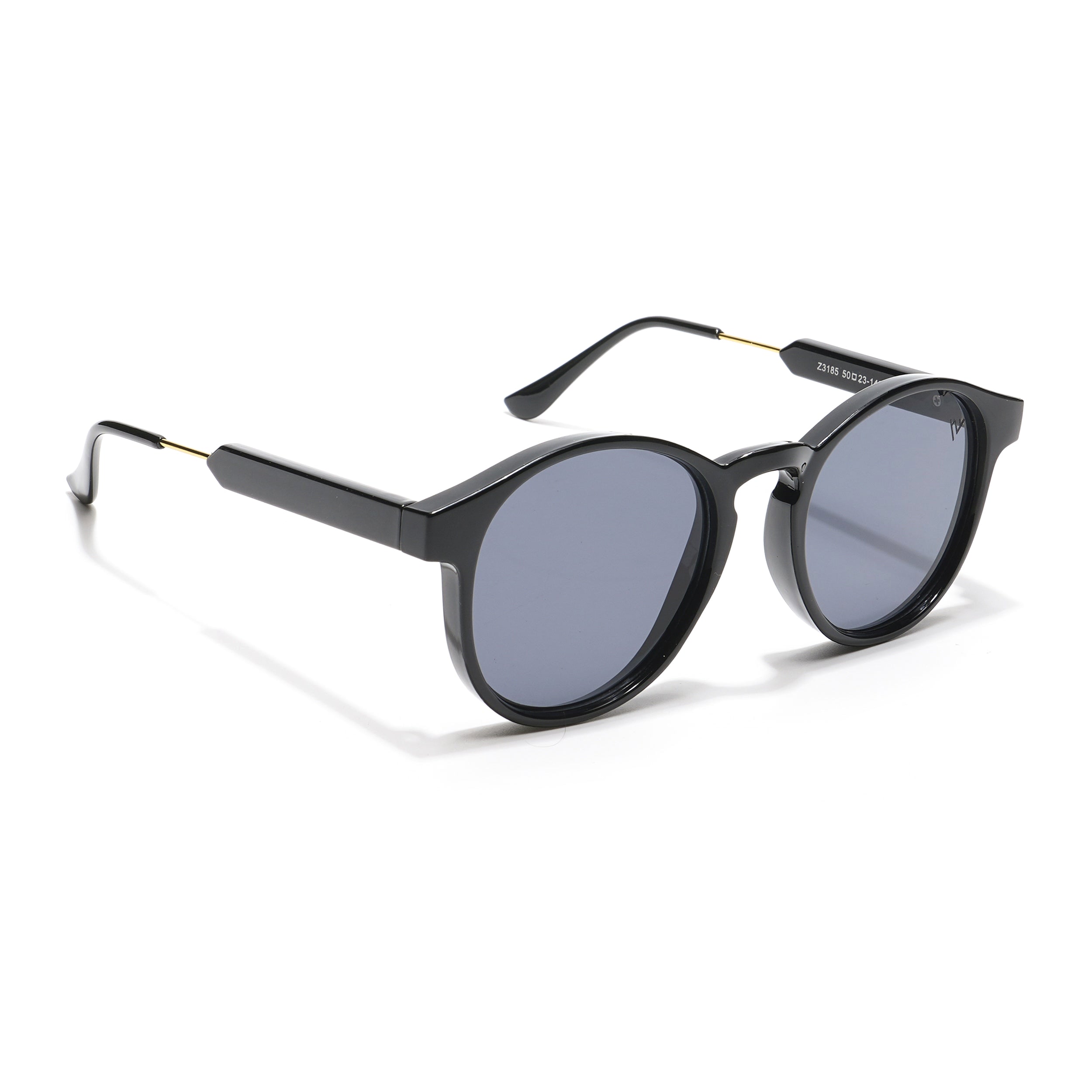 Bettle | Black Round Sunglasses - MG3876