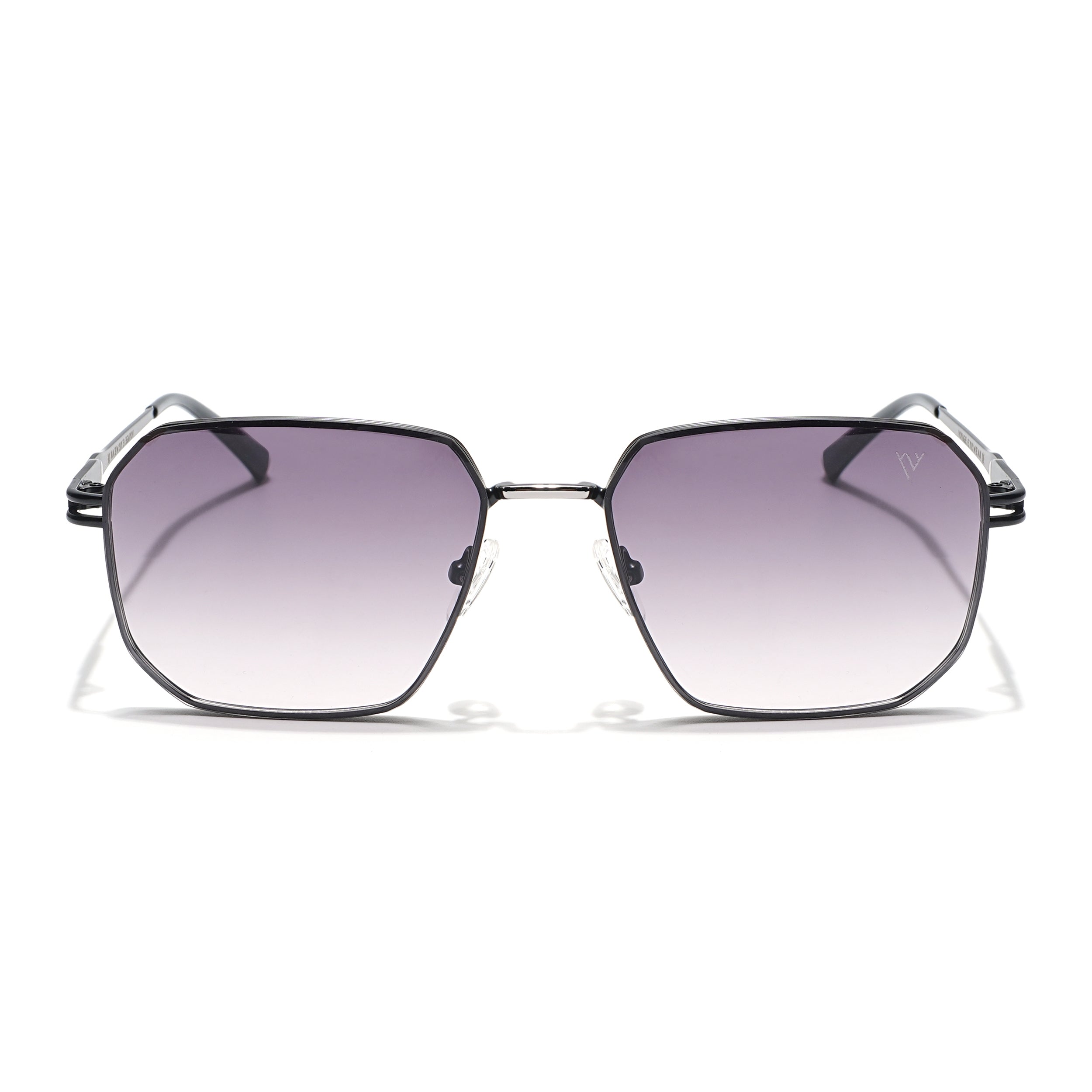 Voyage Select Square Sunglasses (Grey & Pink Lens | Black Frame - SLMG6309)