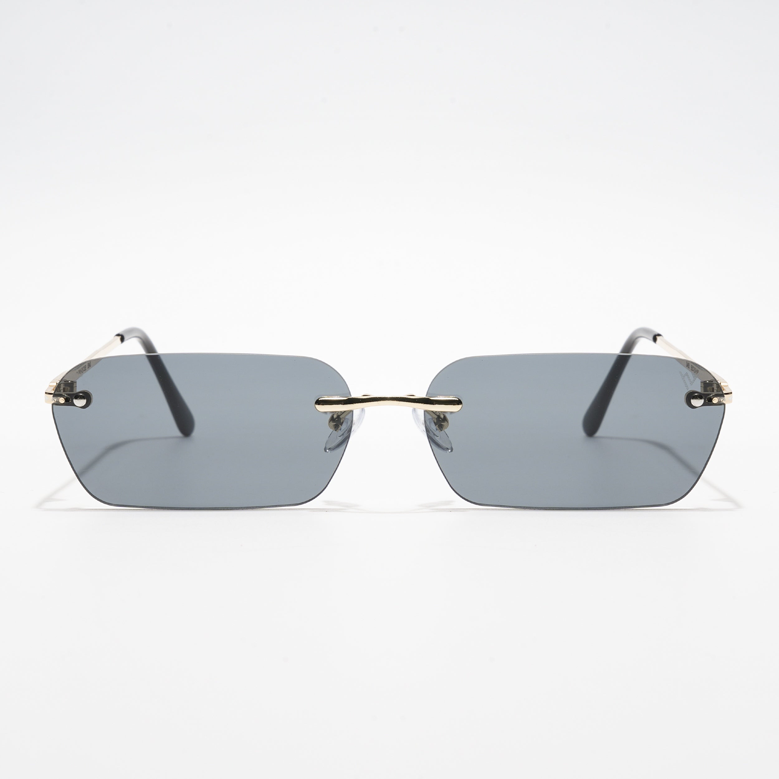 Voyage Underdog |  Black Rimless Rectangle Sunglasses MG3786