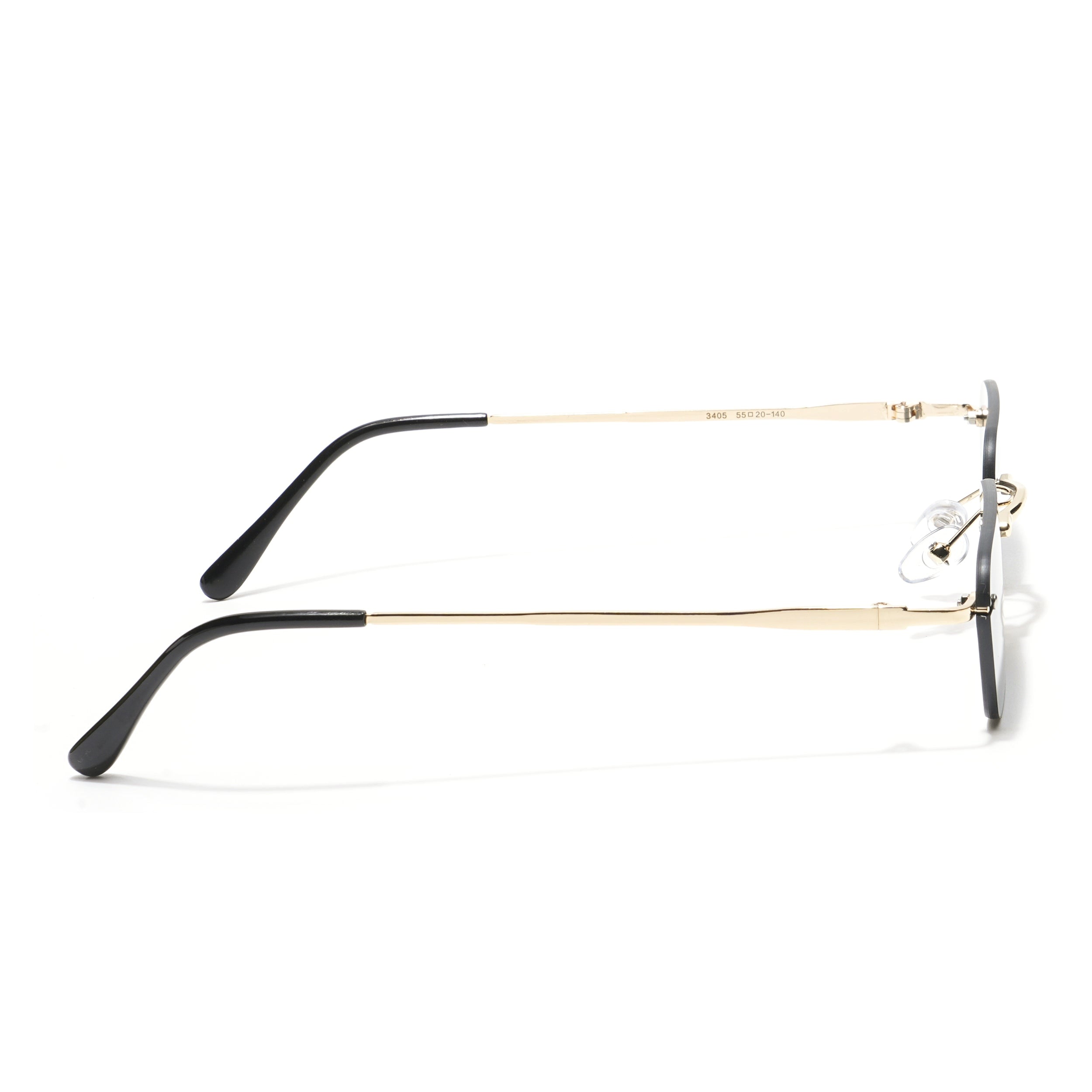 Underdog |  Black Rimless Rectangle Sunglasses MG3786