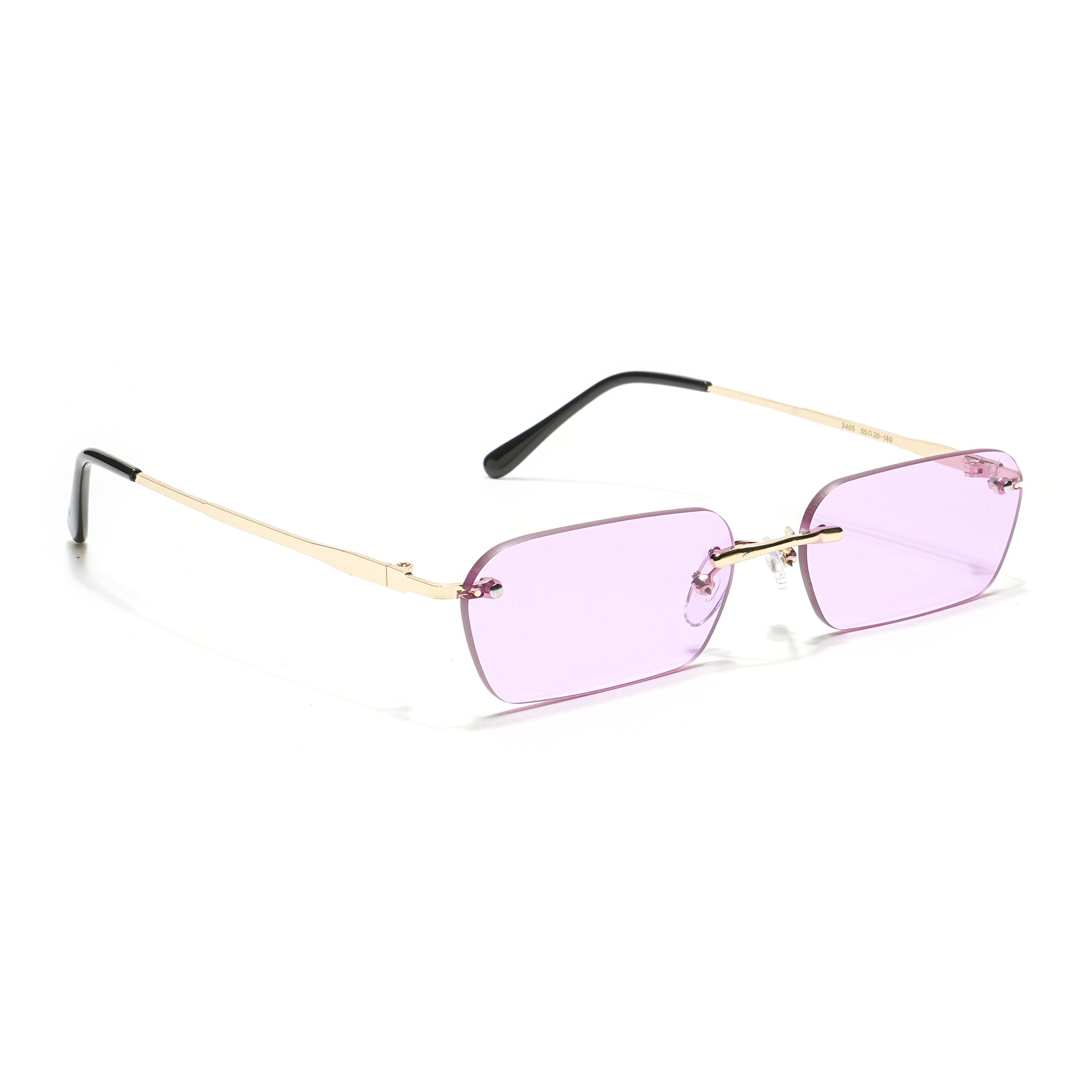 Underdog | Purple Rimless Rectangle Sunglasses MG3787