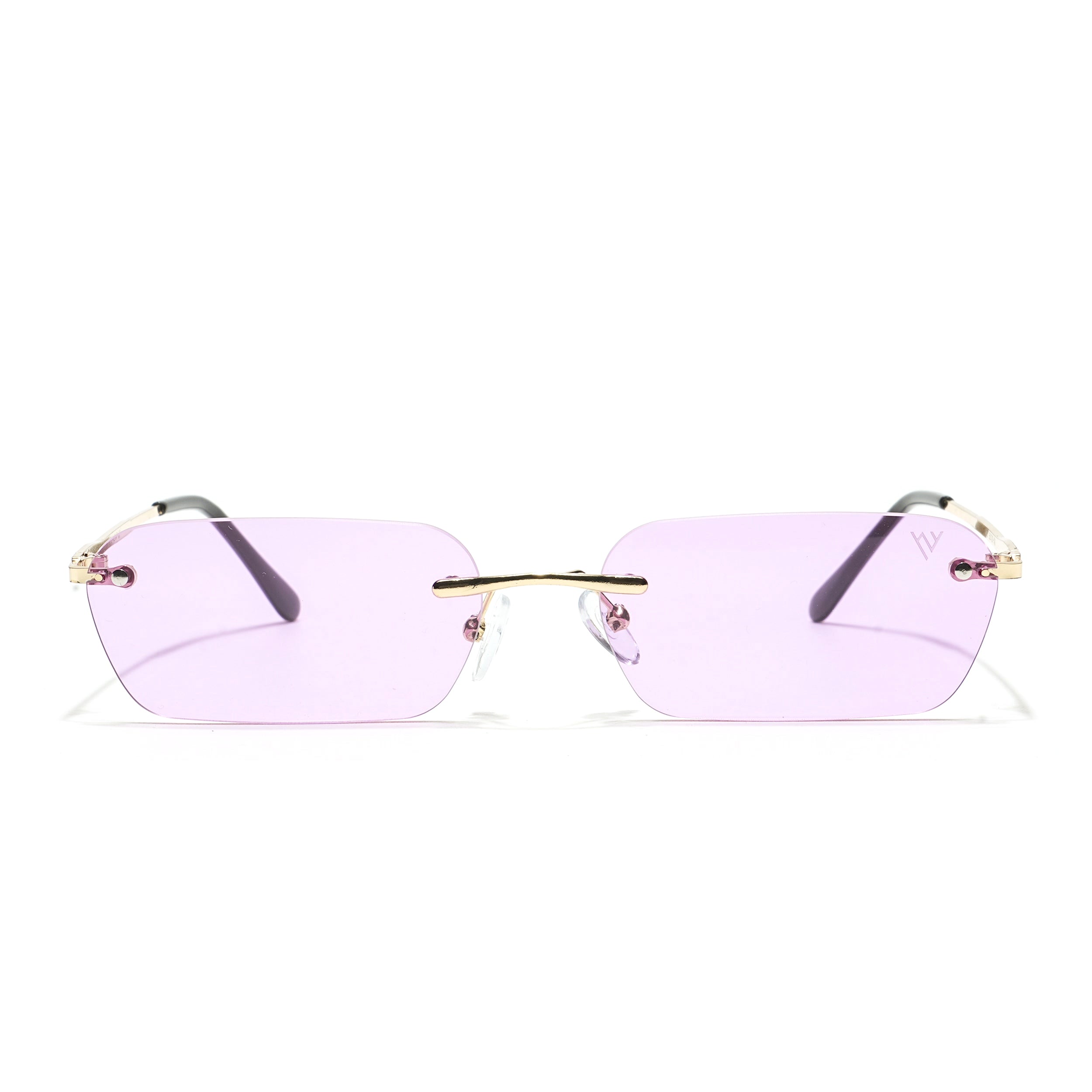 Underdog | Purple Rimless Rectangle Sunglasses MG3787